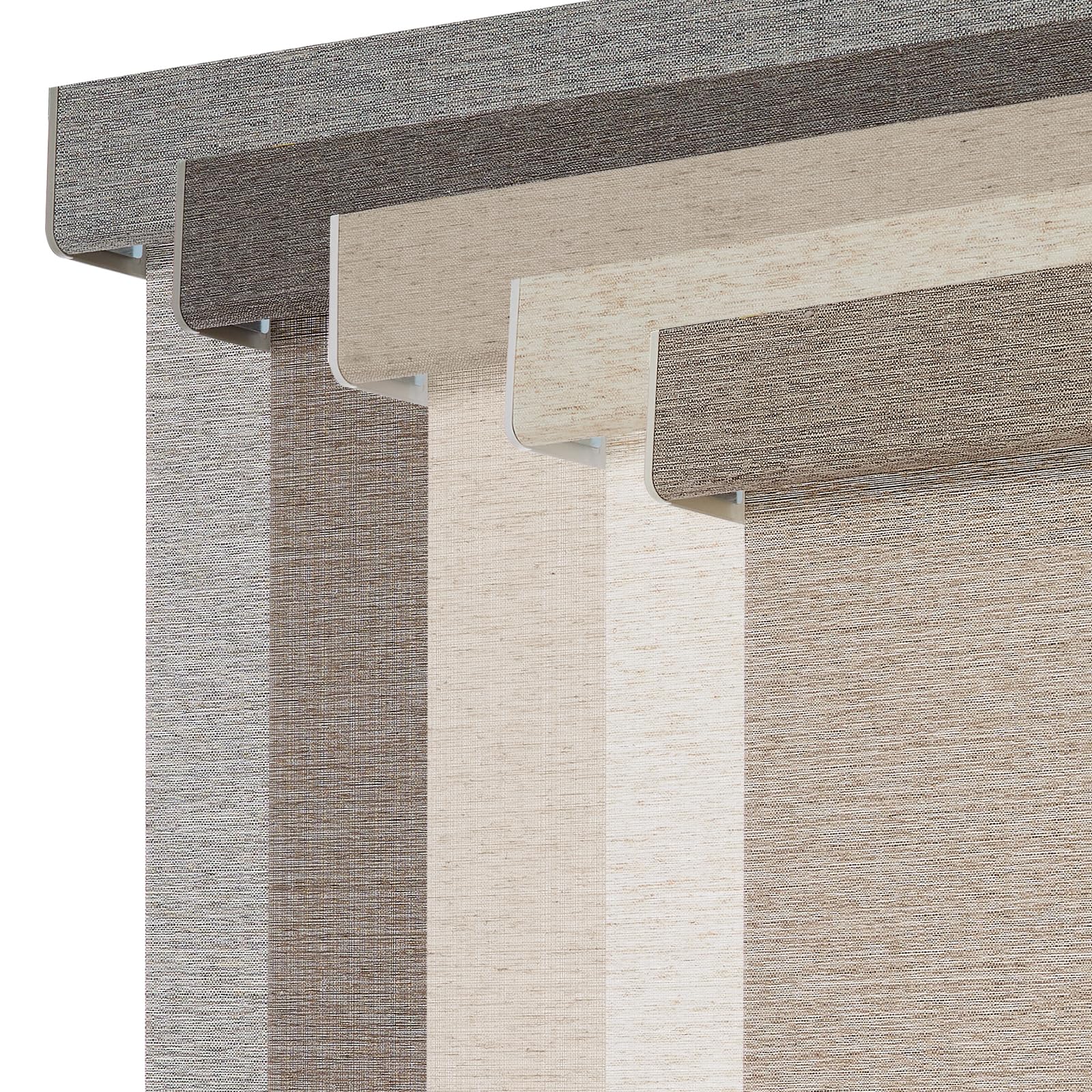 Persilux Light Filtering Roller Shades for Window Blinds,Cordless,Linen Fabric,Thermal Insulated Fabric UV Protection Shades for Home,Office,Bedroom,Door,Light Filtering-Light Brown,35" W X 72" H