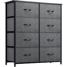 DWVO Dresser for Bedroom with 16 Drawers, Large Chest of Drawers, Tall Dressers for Bedroom with Wood Top and Metal Frame