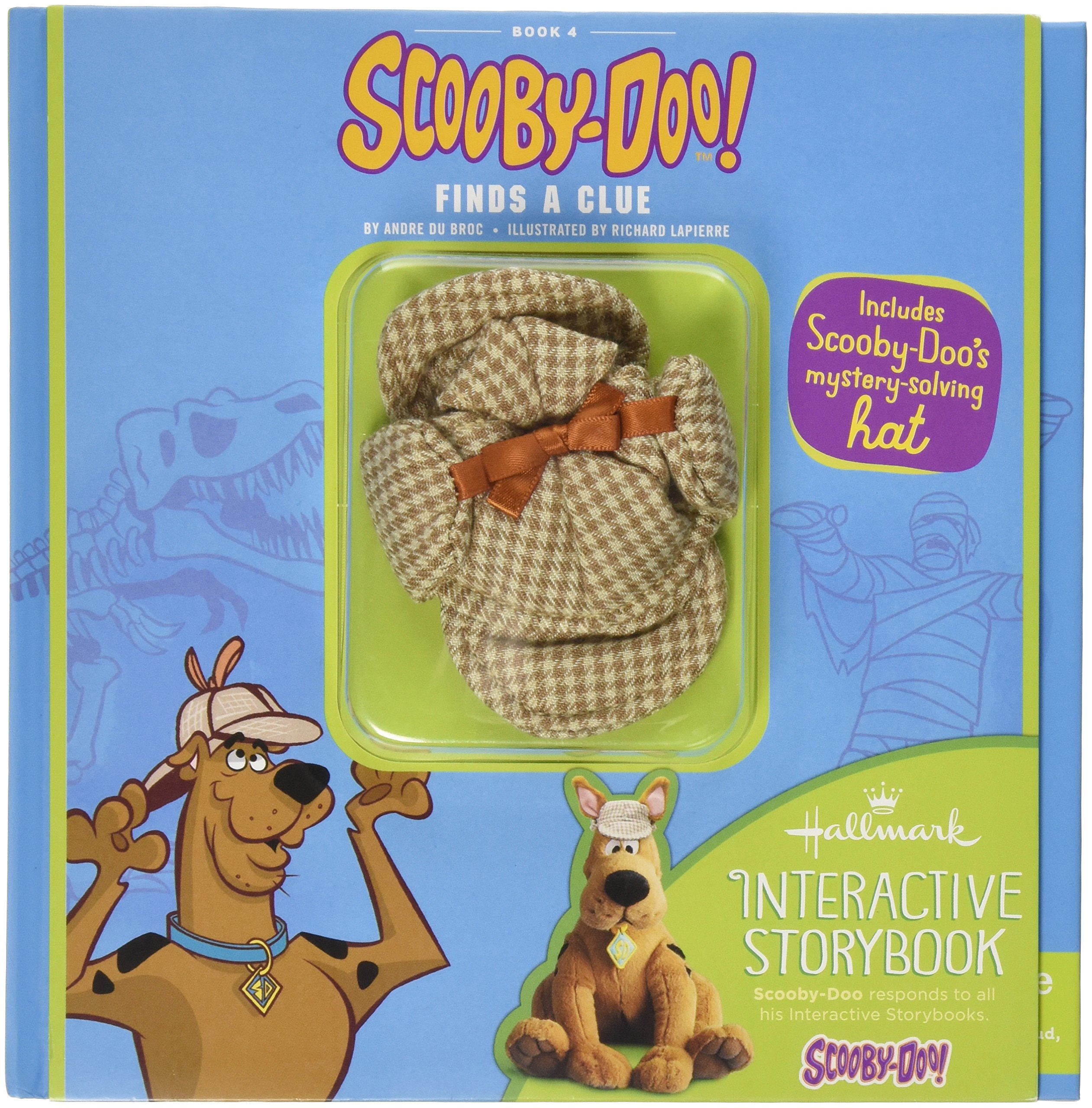 Scooby-Doo Finds A Clue Hallmark Interactive Story Book 4 Hardcover – January 1, 2013