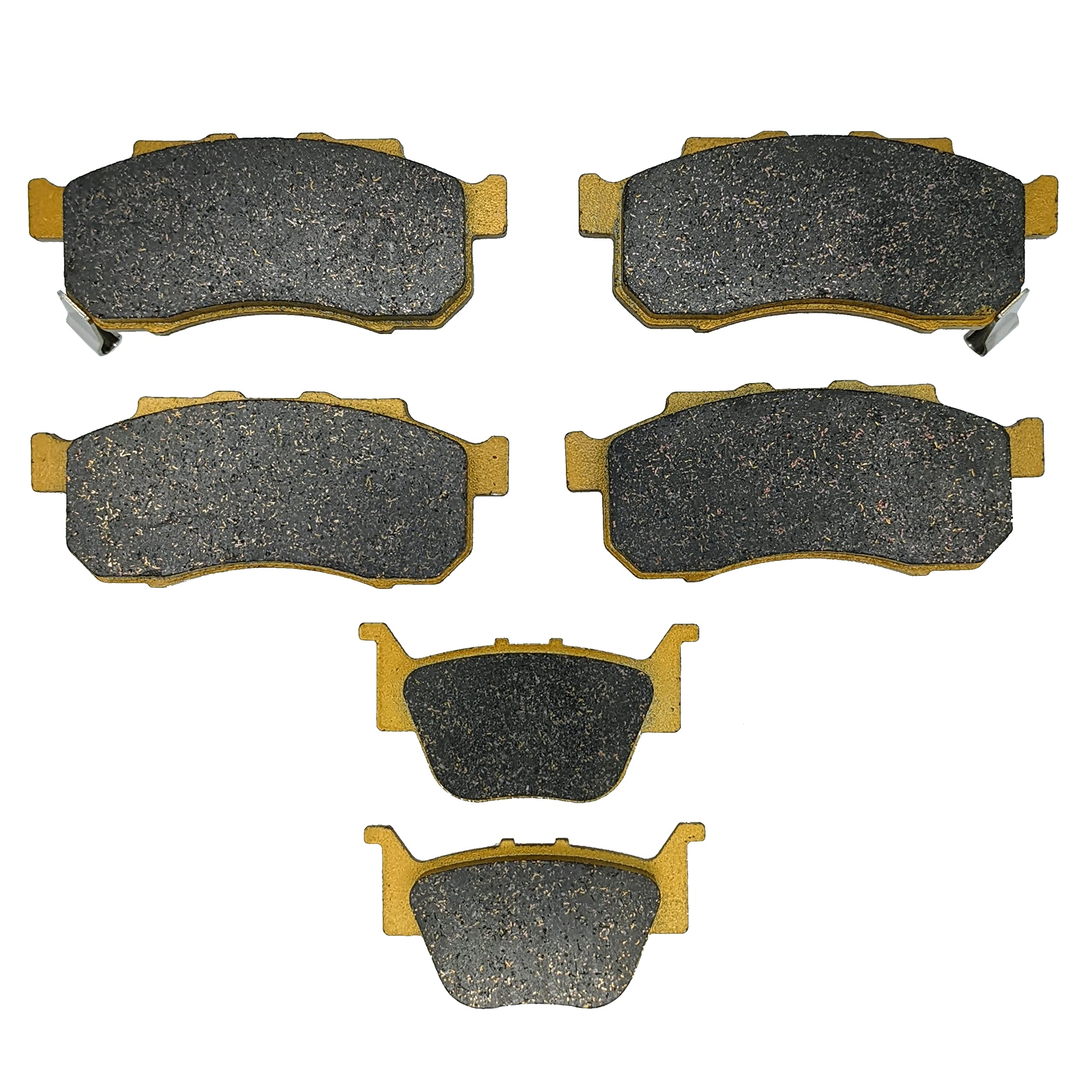 North Ridge Performance Ceramic Pastiglie Freno per Honda Pioneer 700/500 2014-2022 Set Anteriore e Posteriore
