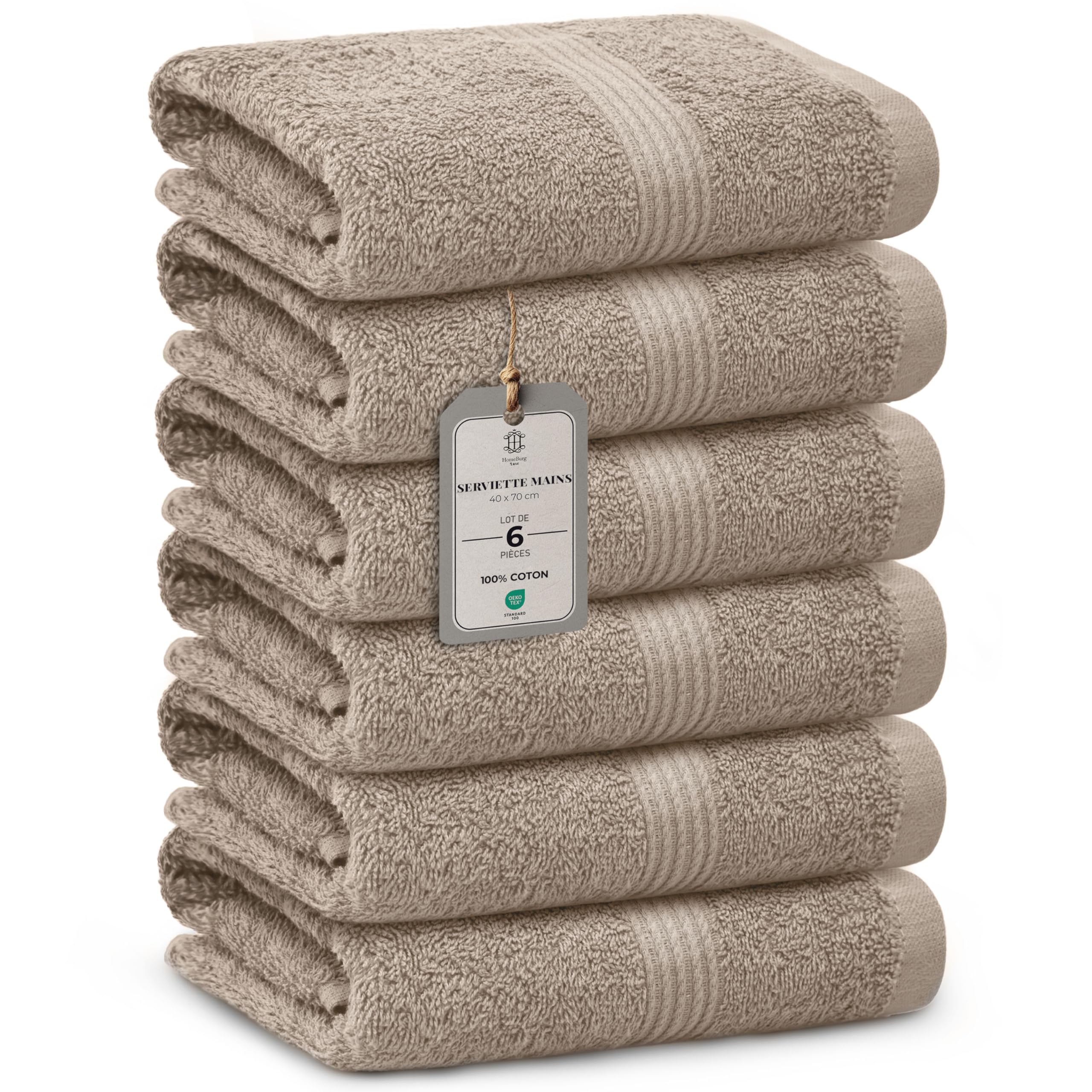 Luxe Set de 6 Serviettes