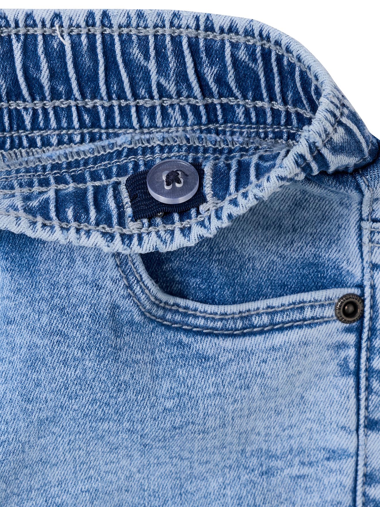 Vertbaudet 2er-Pack Jungen Slim-Jeans mit verstellbarem Dehnbund Basic