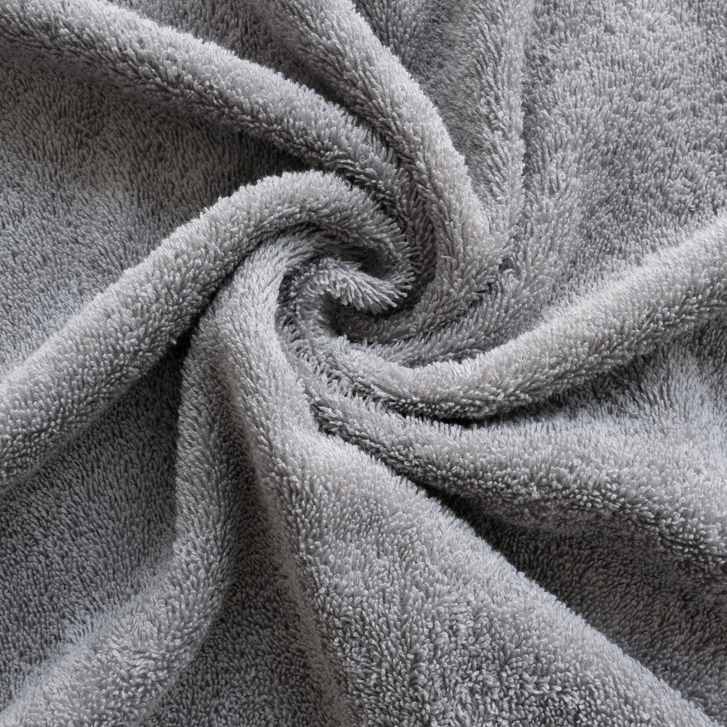 Casalina Premium Towels Freya - Juego de Toallas de Mano (50 x 100 cm), Color Gris