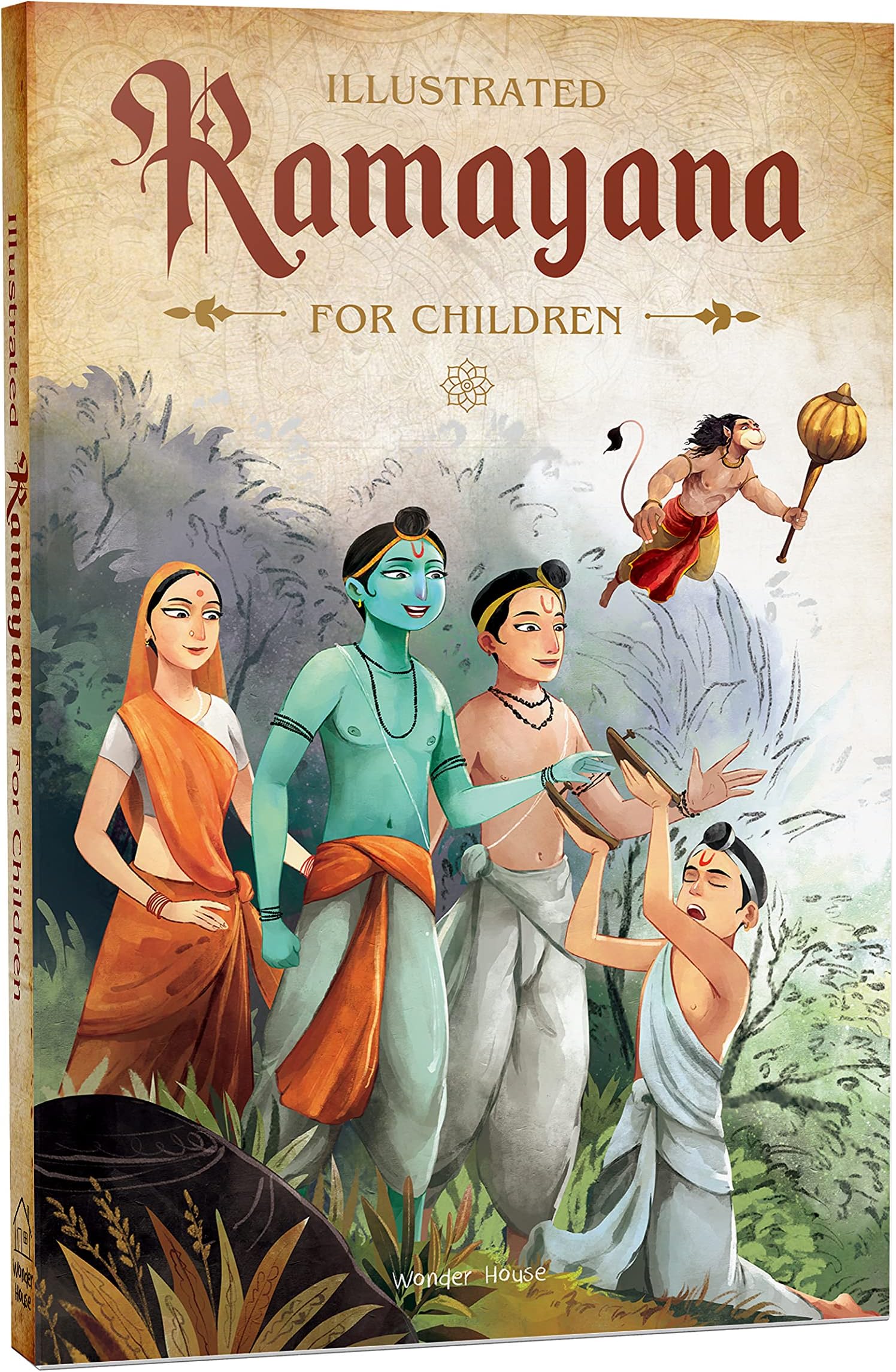 Illustrated Ramayana For Children (Black and White)