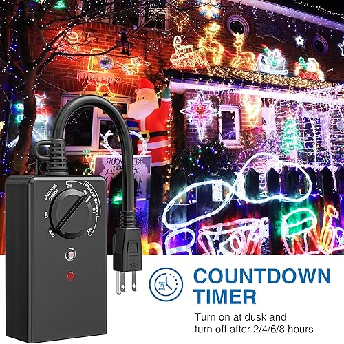 Miniatura 7 de SUNVIE Foco LED para exteriores de 30 W, 120 V, impermeable, 3000 lúmenes, luces ultra brillantes con temporizador de luz al aire libre con sensor