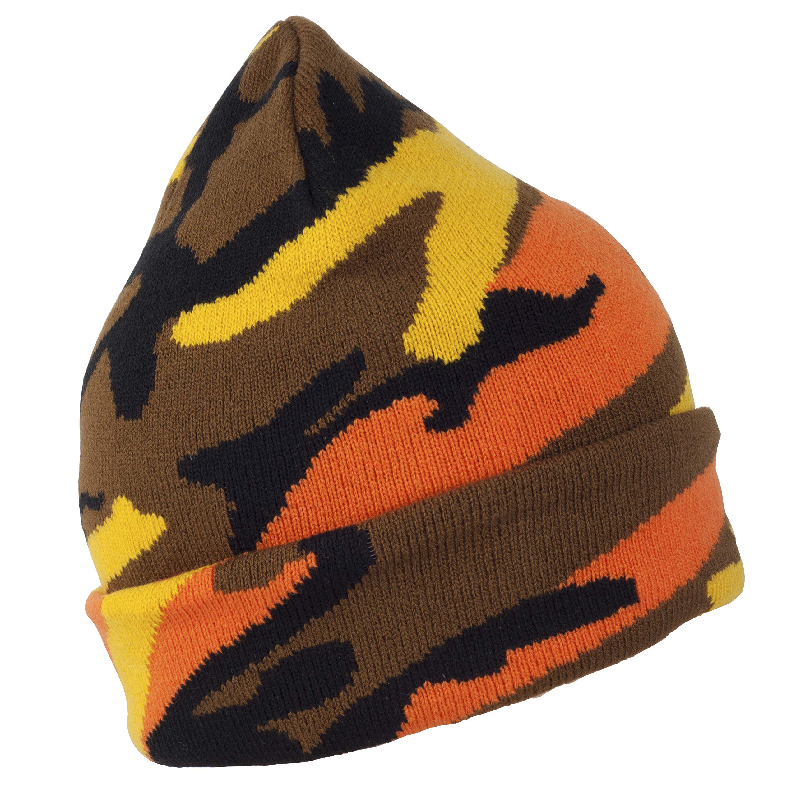 Gelante Gorro de punto cálido para hombre y mujer, gorro liso con diseño de calavera.