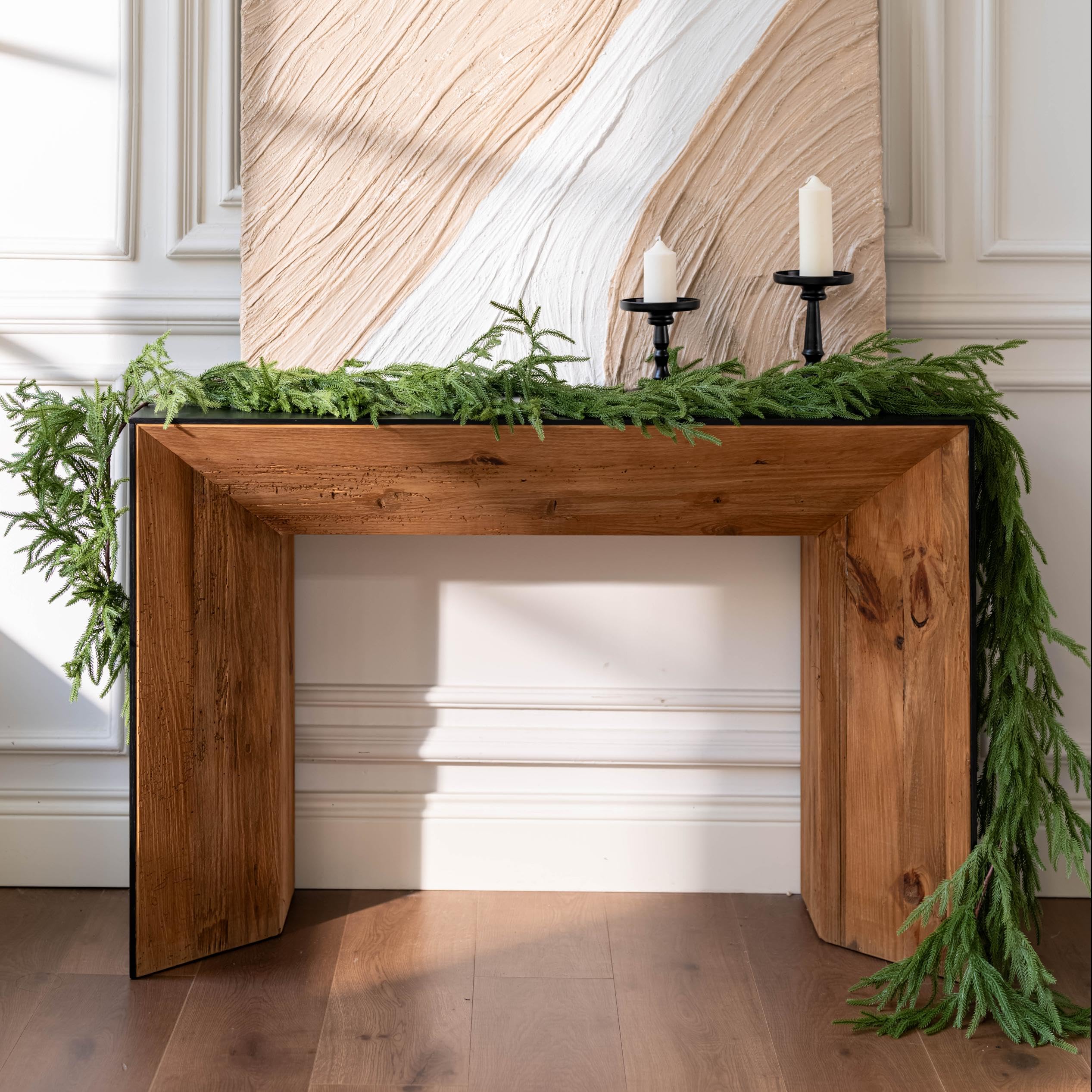 Avoeco Deluxe 6FT Christmas Garland – Real Touch Norfolk Pine