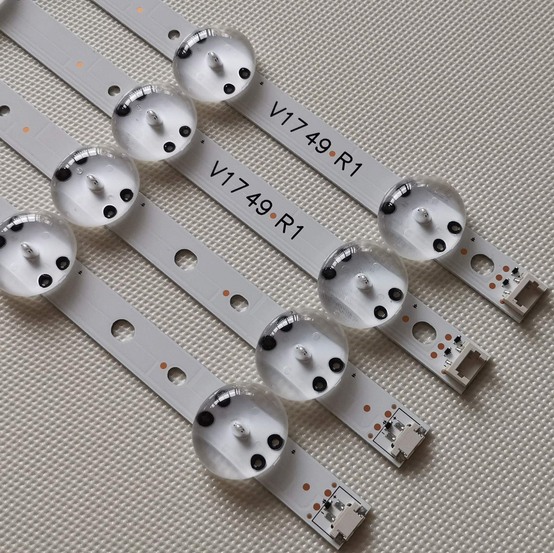 4 Pz/kit Strisce LED For LG 49 TV 49UJ651V 49UV340C UB - Foto 9