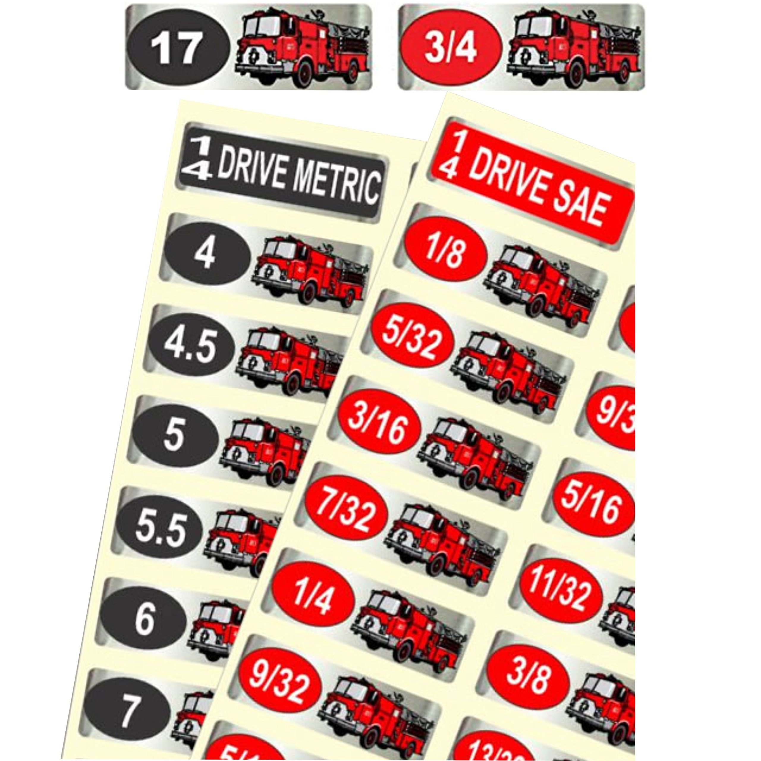 Firefighter Socket Labels