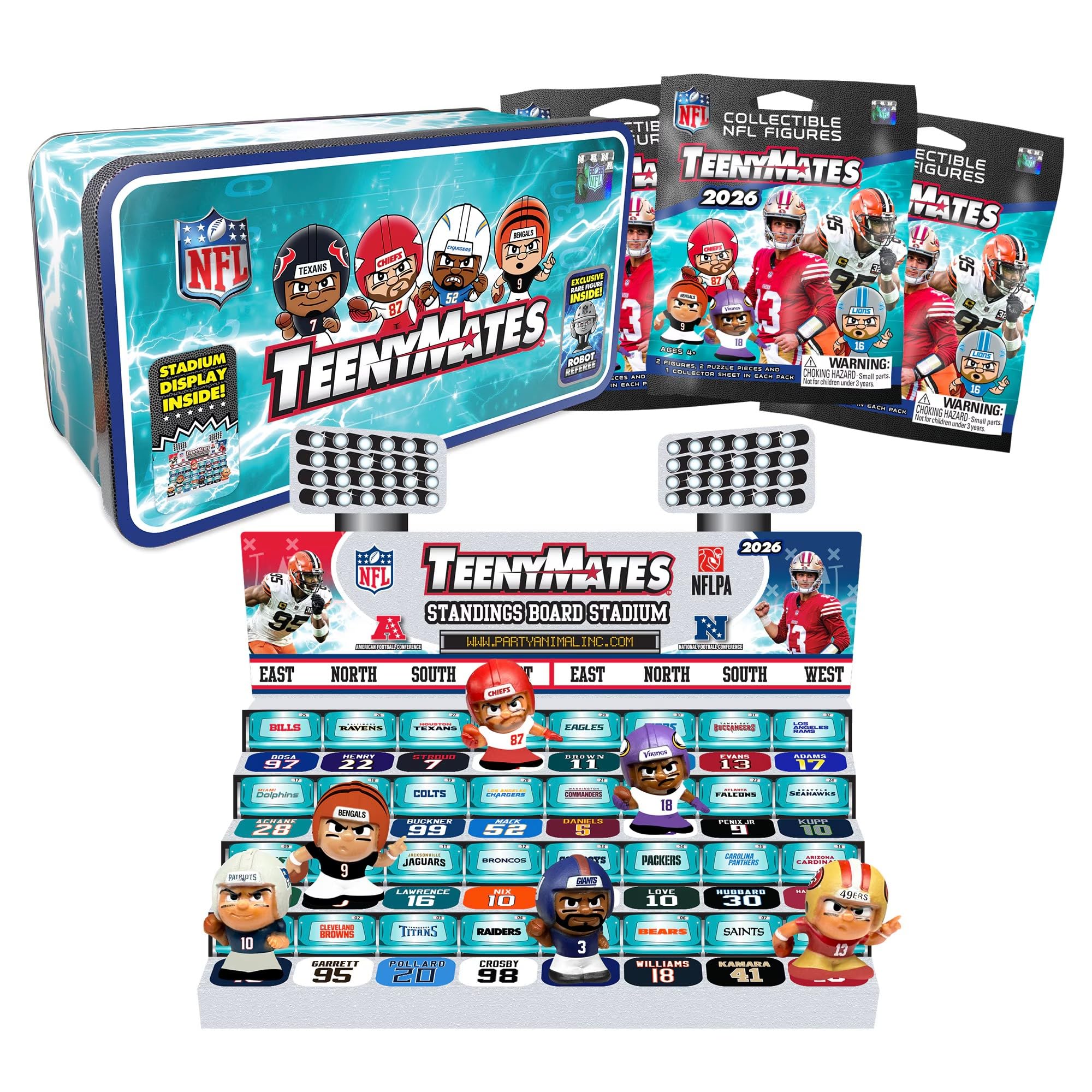 Amazon.com: Teenymates Party Animal NFL 2025 Series 14 Collector