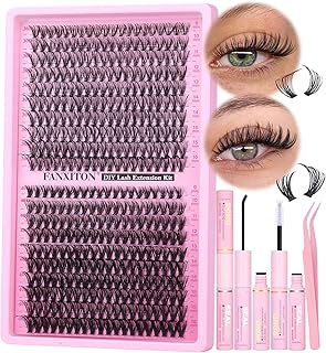 Kit de racimos de pestañas naturales, gruesas...