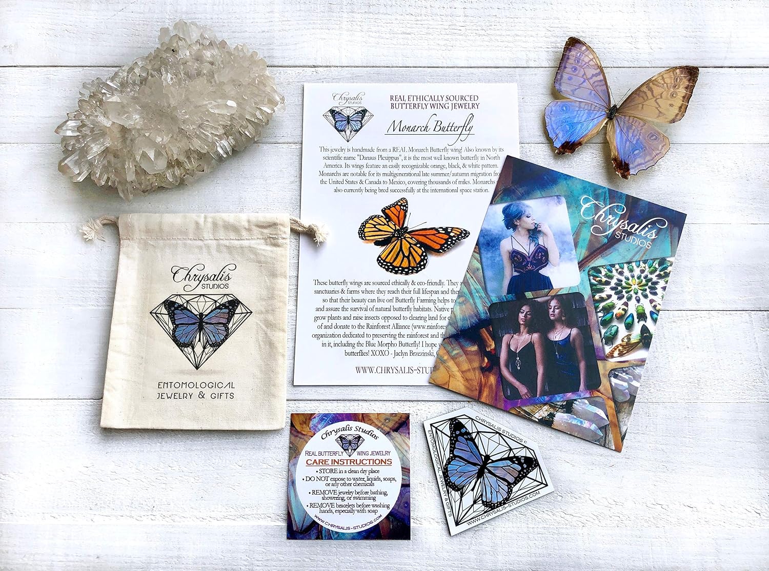 Real butterfly wing necklace Real insect taxidermy jewelry Pressed flower necklace, 14K Rose Gold chain option available