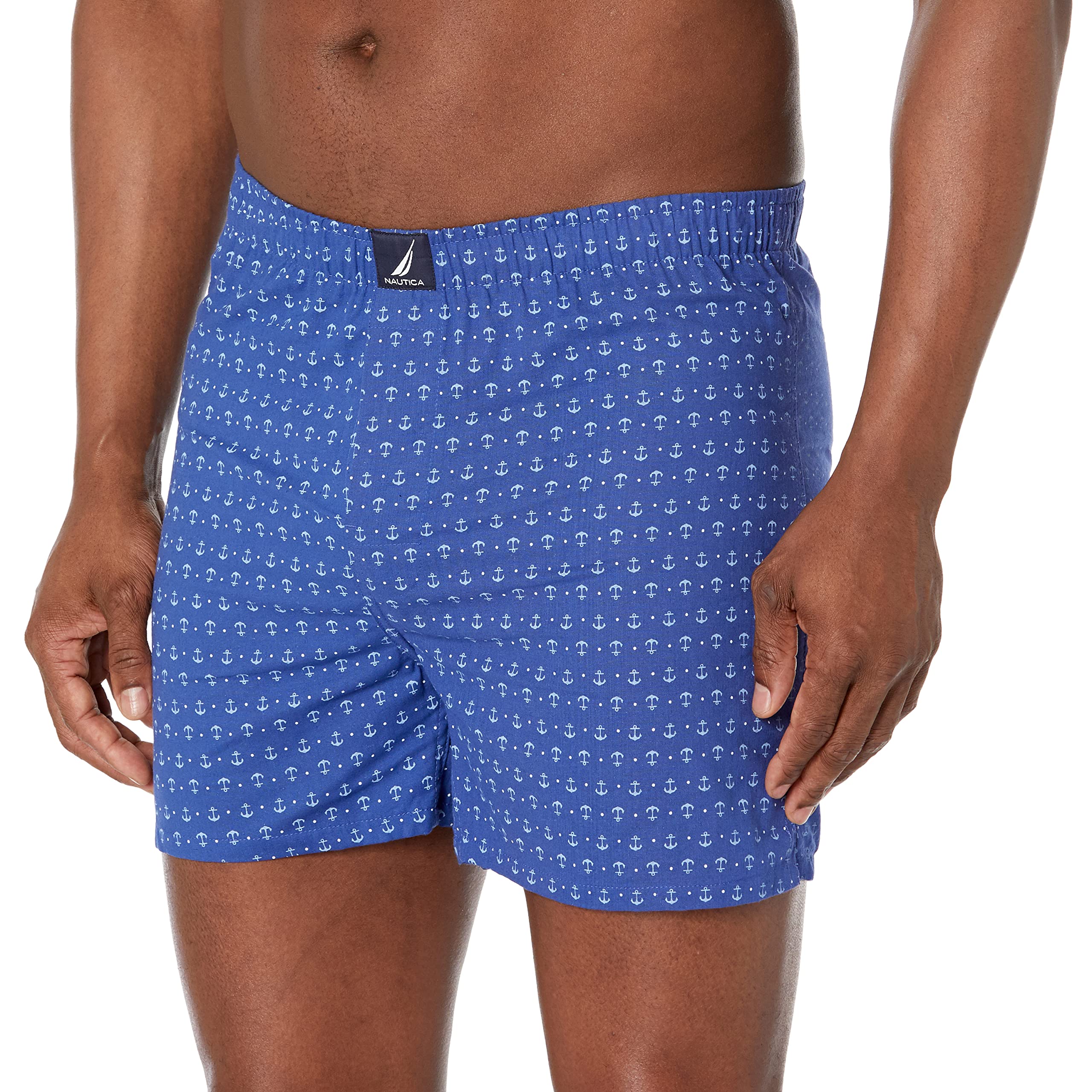 Nautica Cotton Woven 3 Pack Boxers Boxer a Pantaloncino Uomo (Pacco da 3)
