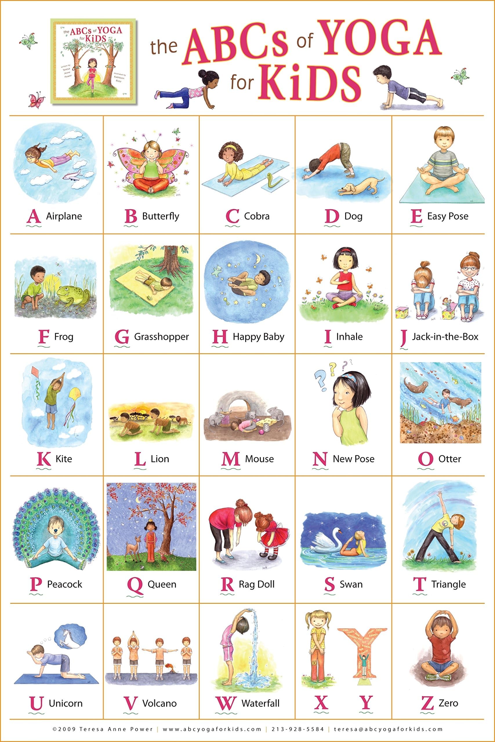 The ABCs of Yoga for Kids Poster