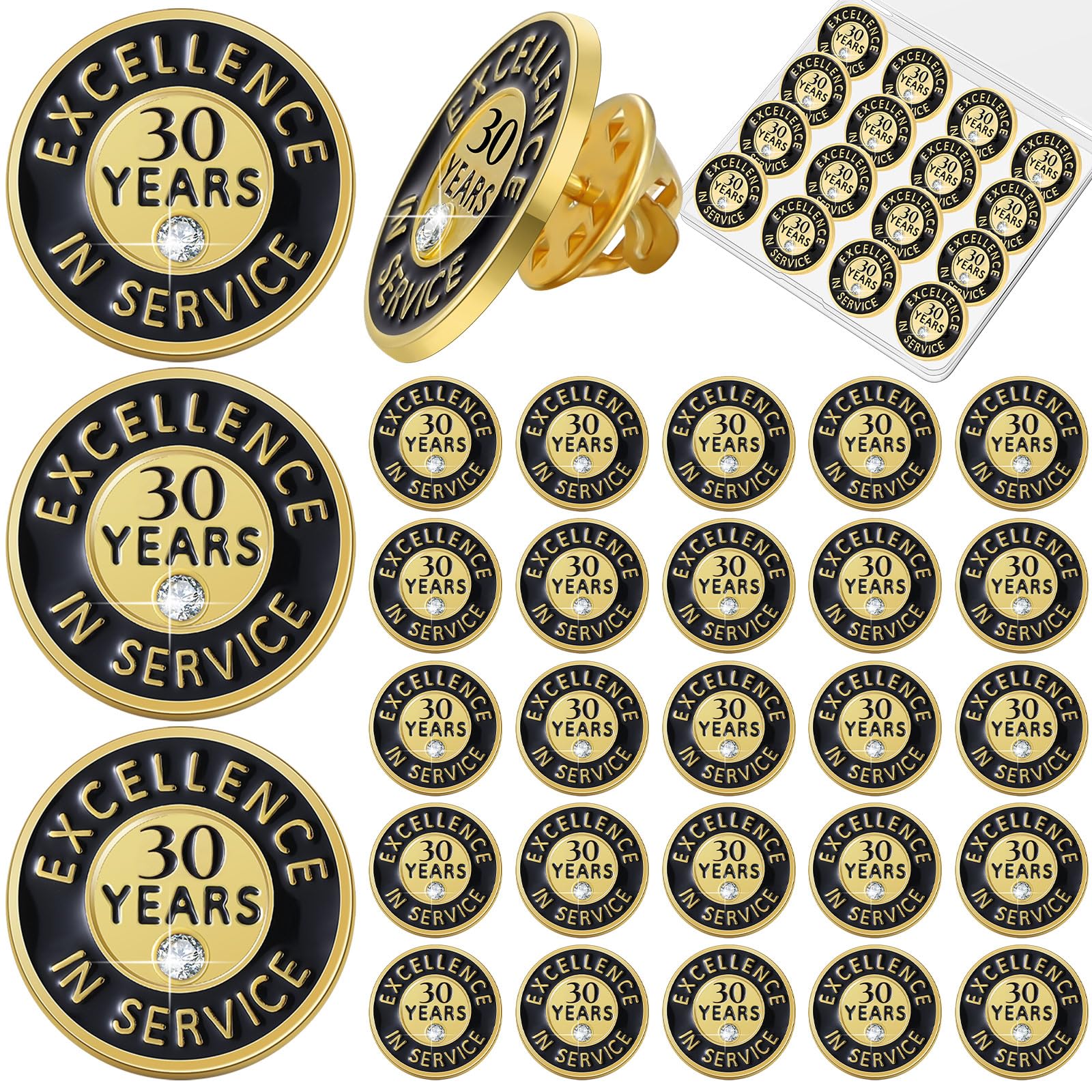 Ferreve Years of Service Pin Anniversary Lapel Pin for Employee