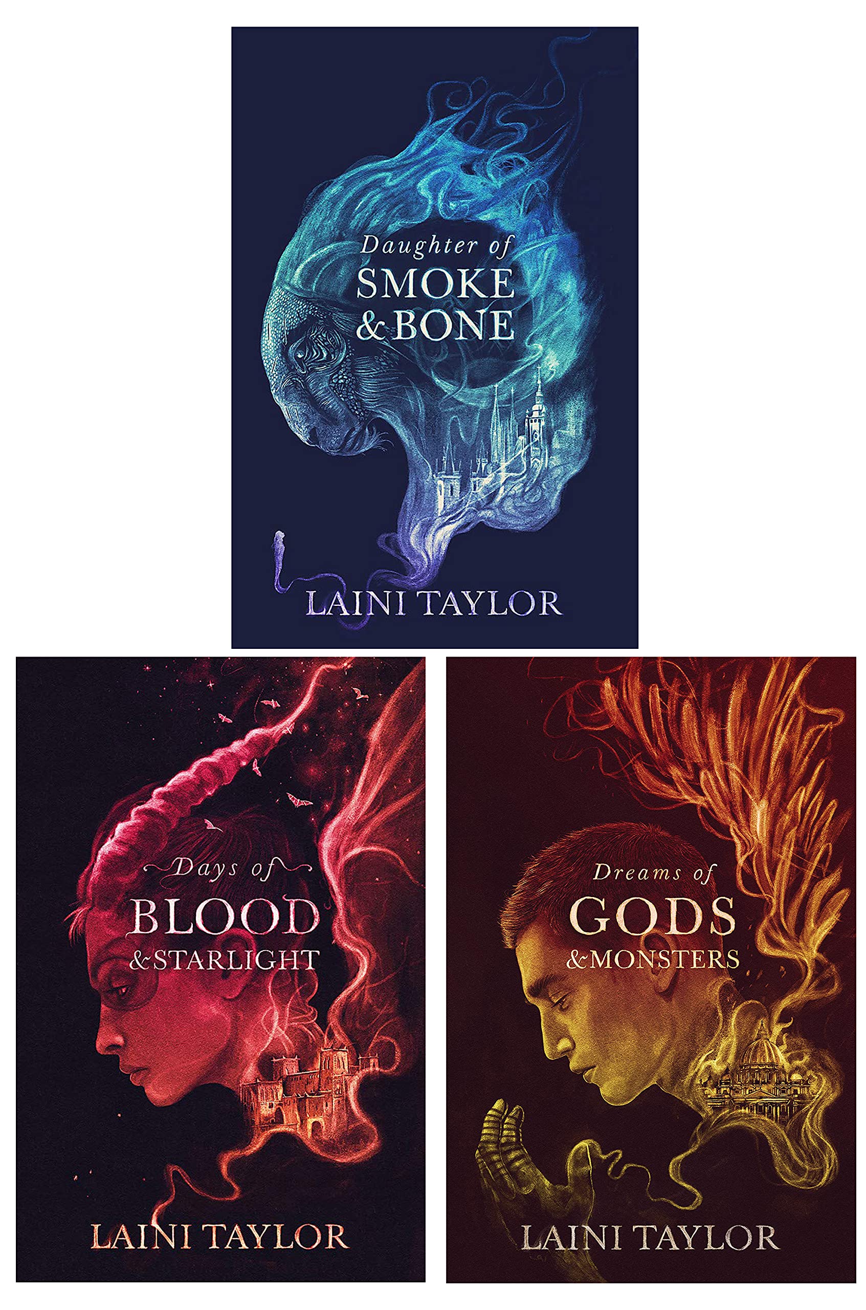 Daughter of Smoke and Bone Trilogy 3 Books Collection (Daughter of Smoke and Bone, Days of Blood ...