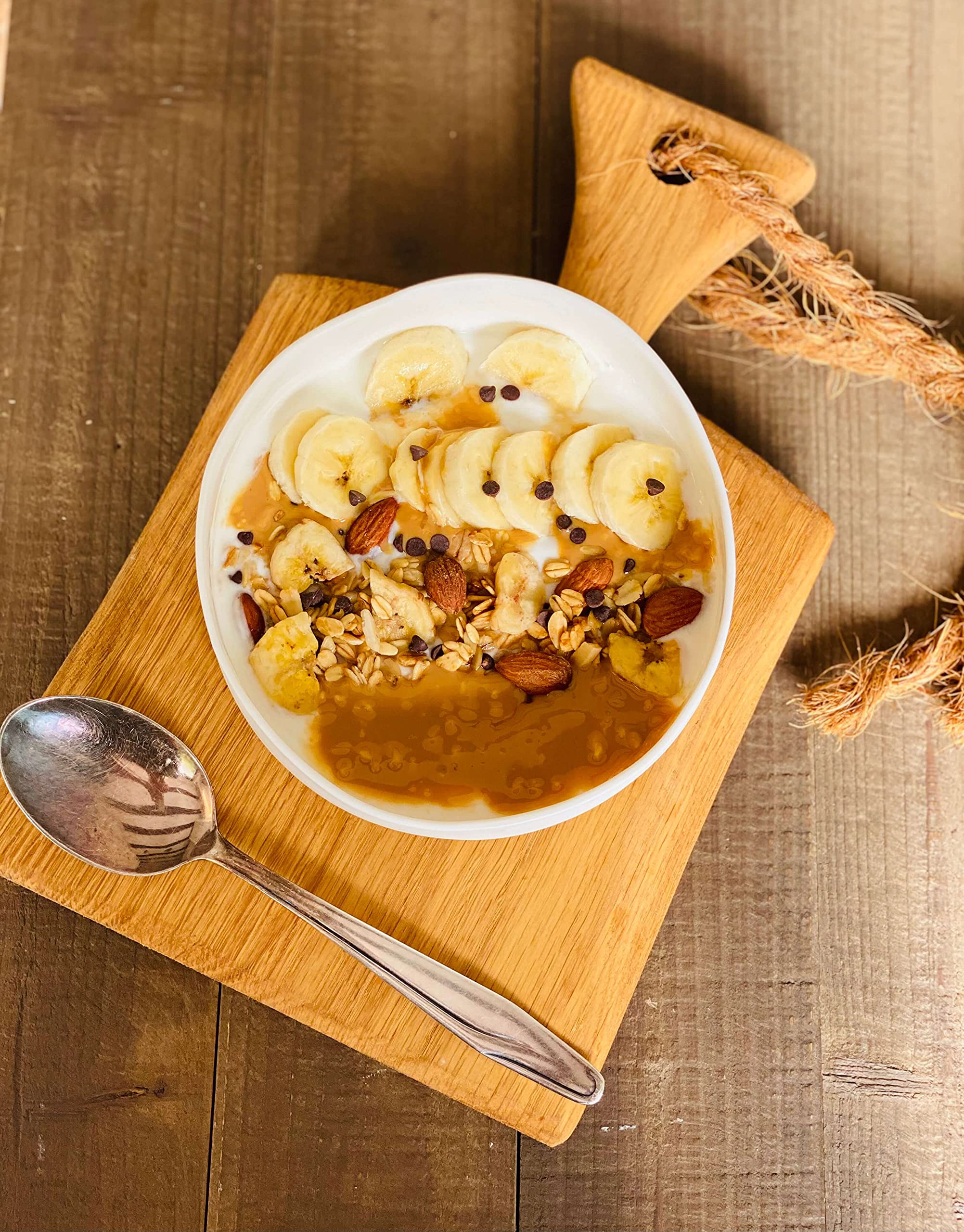 Crunchy Queen Schoko-​​Bananen Schatz Knusper-Müsli Schokolade Banane Granola vegan & palmölfrei (3x 340g)