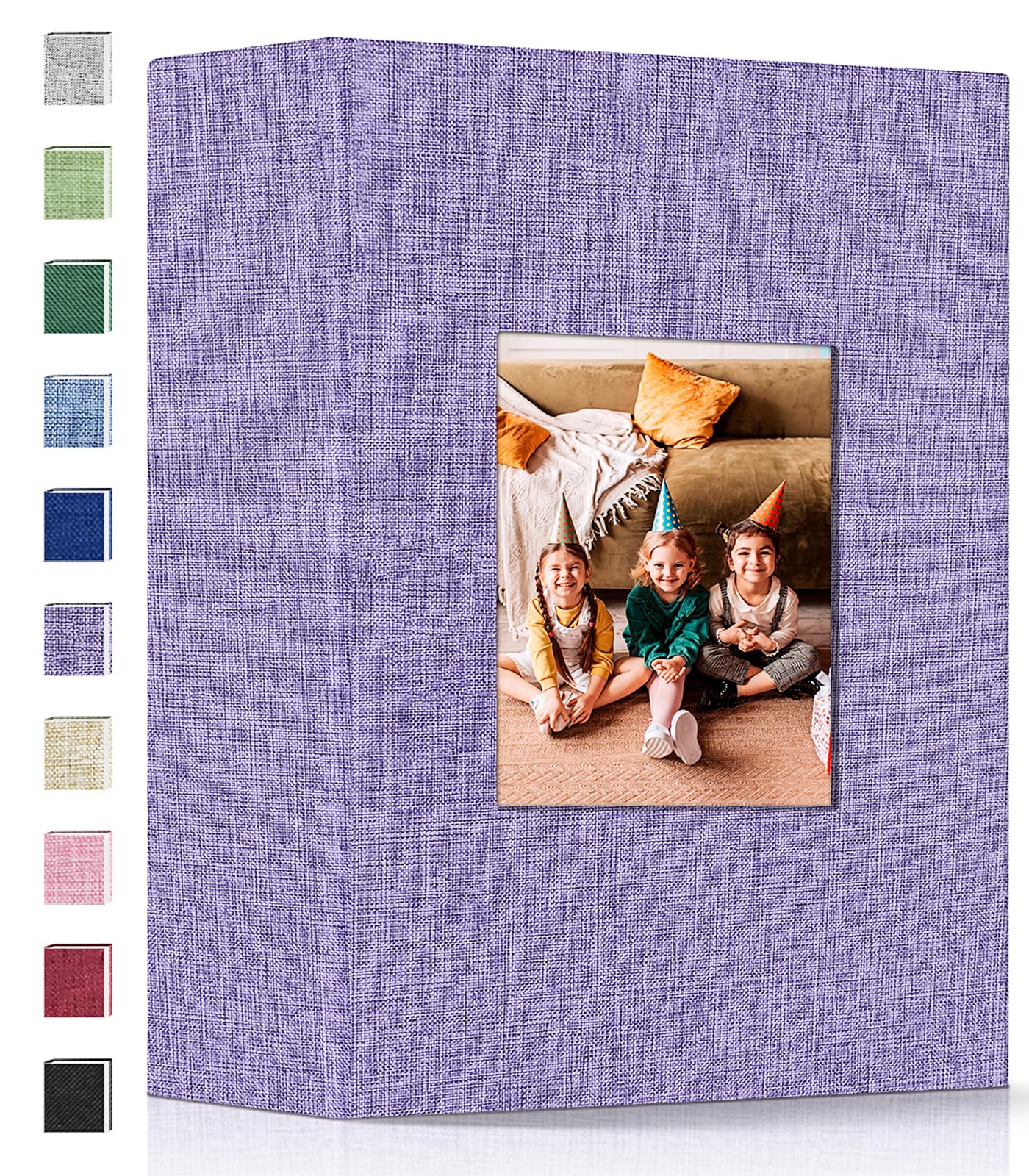 popotoppopotop Photo Album 4x6-200 Photos Photo Books with 200 Horizontal Pockets,Linen Cover Albums for Family Wedding Anniversary Baby Vacation PicturesThe Forest Stewardship Council