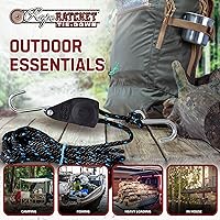 Vista 6 de Rope Ratchet Sistema de polea de bloque y aparejos de 3/8", Polipasto ajustable para equipo de elevación, Plataforma de utilidad al aire libre