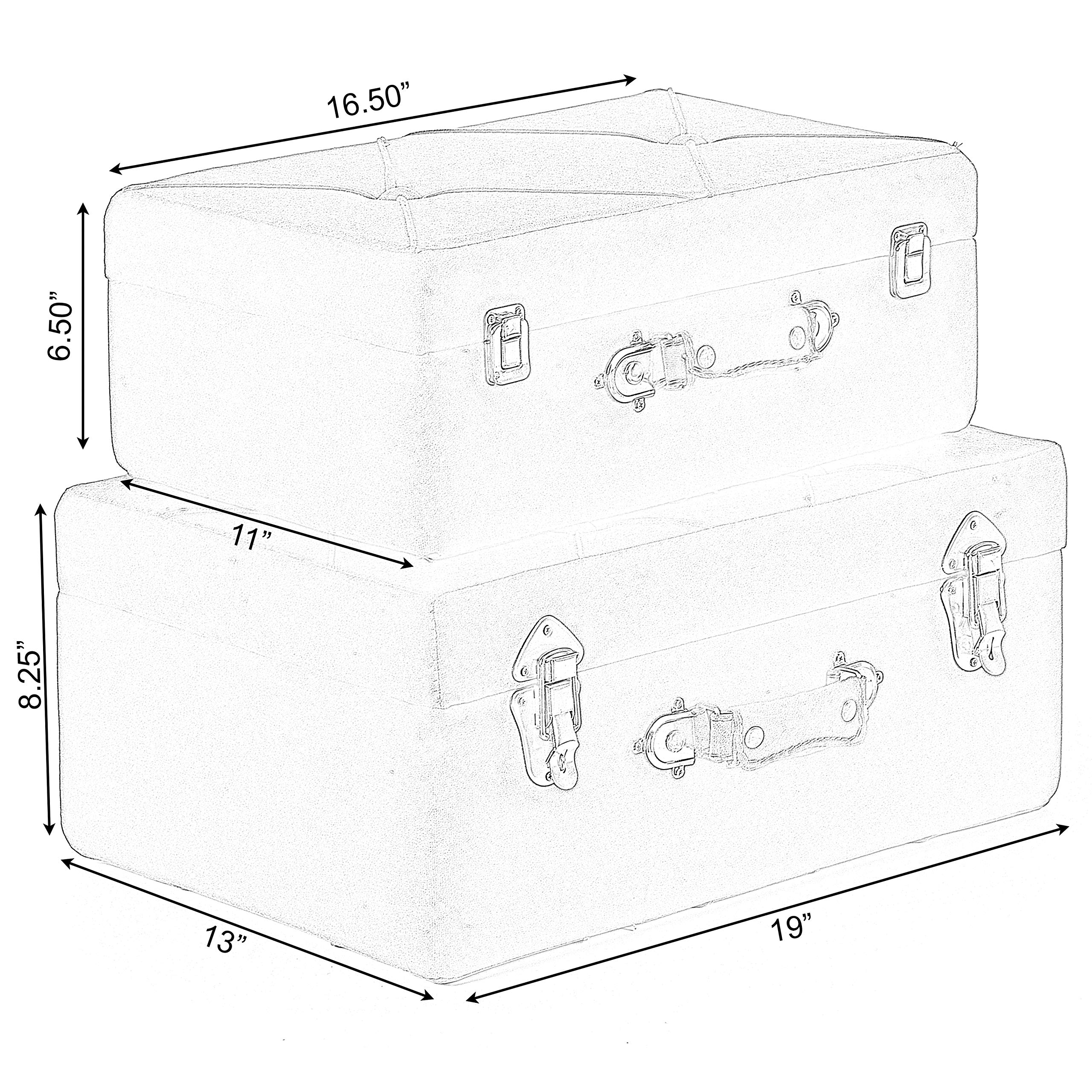 Vintiquewise Set 3 Contenitori Decorativi Vintage In Velluto – Bianco, Finto Libro, Per Gioielli E Oggetti, Dimensioni Variabili