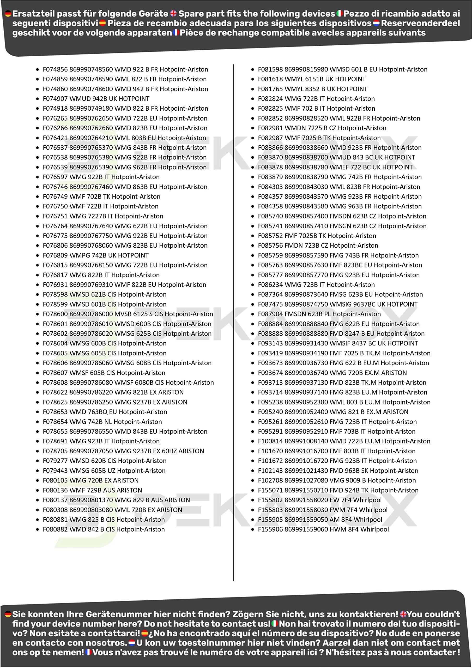 Uchwyt do drzwi Indesit Hotpoint Ariston C00286151 Whirlpool Bauknecht Ignis 482000031725 do pralek takich jak WMG WMD WML FMG FMD