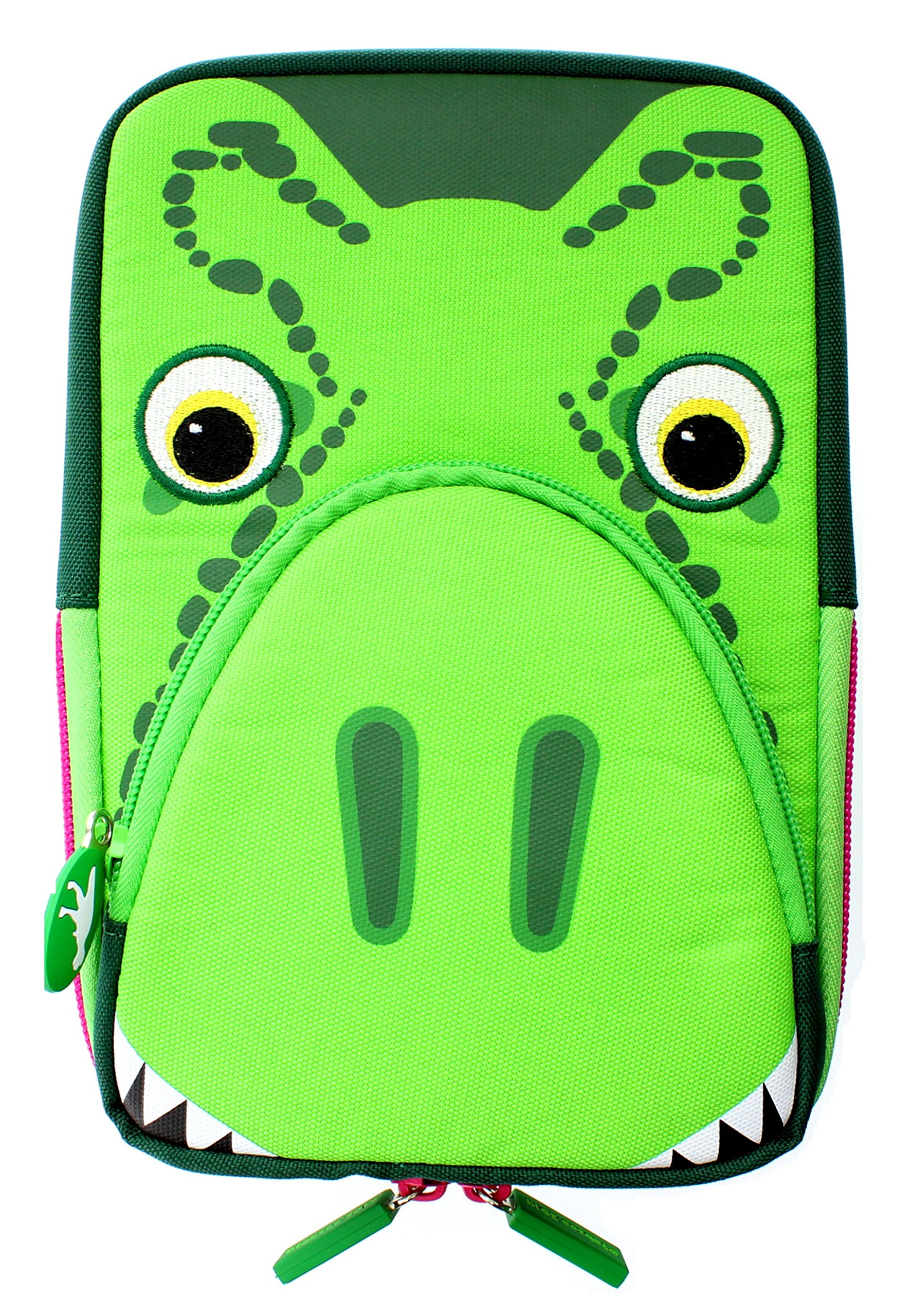 TabZoo Universal Child Friendly Dinosaur Character Tablet Sleeve Case Cover with Zip for 8 inch Tablets - T-Rex