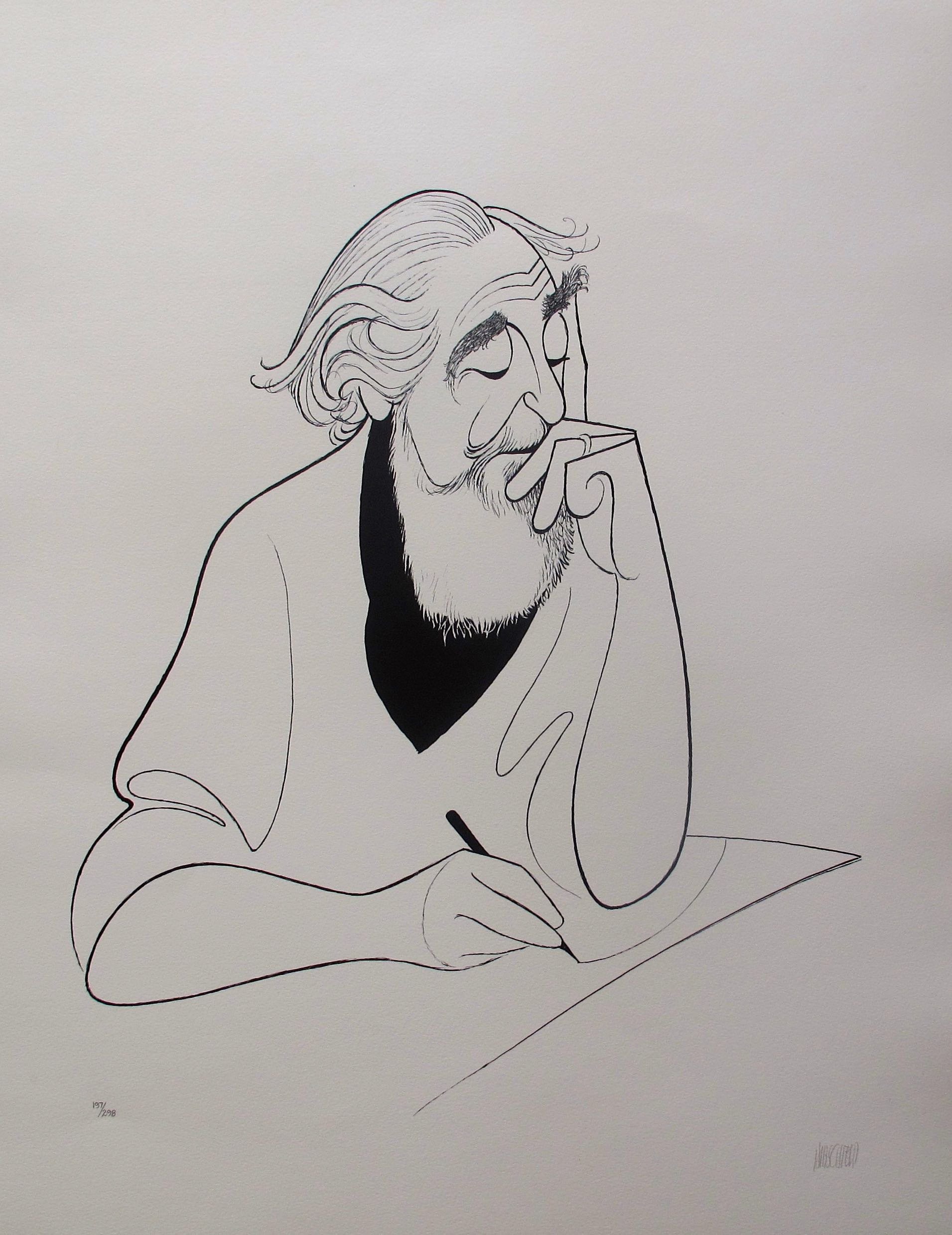 Amazon.com: Leos Coffers Wall Art by Al Hirschfeld Self Portrait
