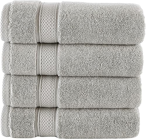 Miniatura 2 de Nova Luxury Linen - Juego de toallas turcas de calidad de hotel para baño (juego de 4 toallas de manos, color gris (Mirage Grey))