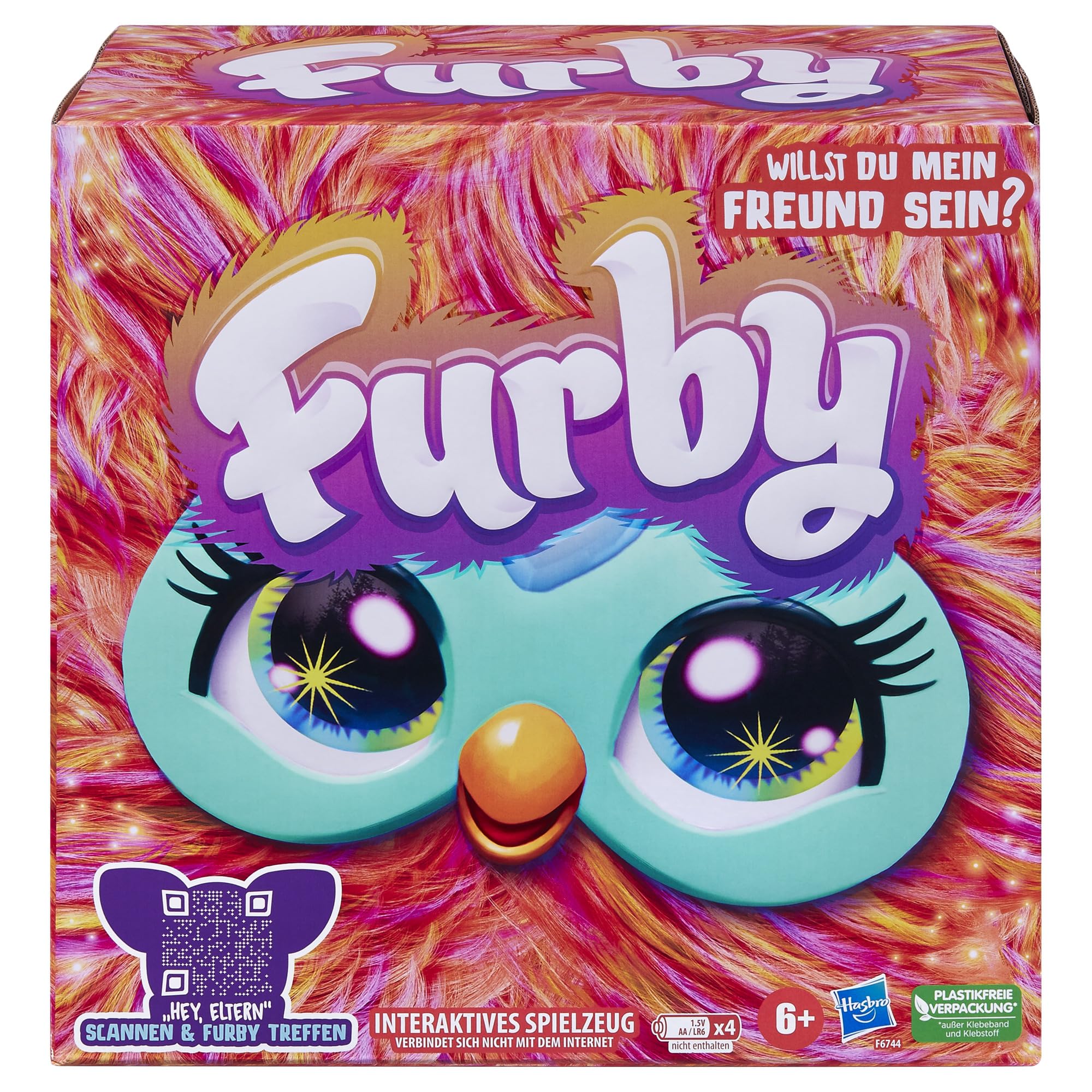 Hasbro Furby Zabawka interaktywna (pomarańczowa) - wersja niemiecka