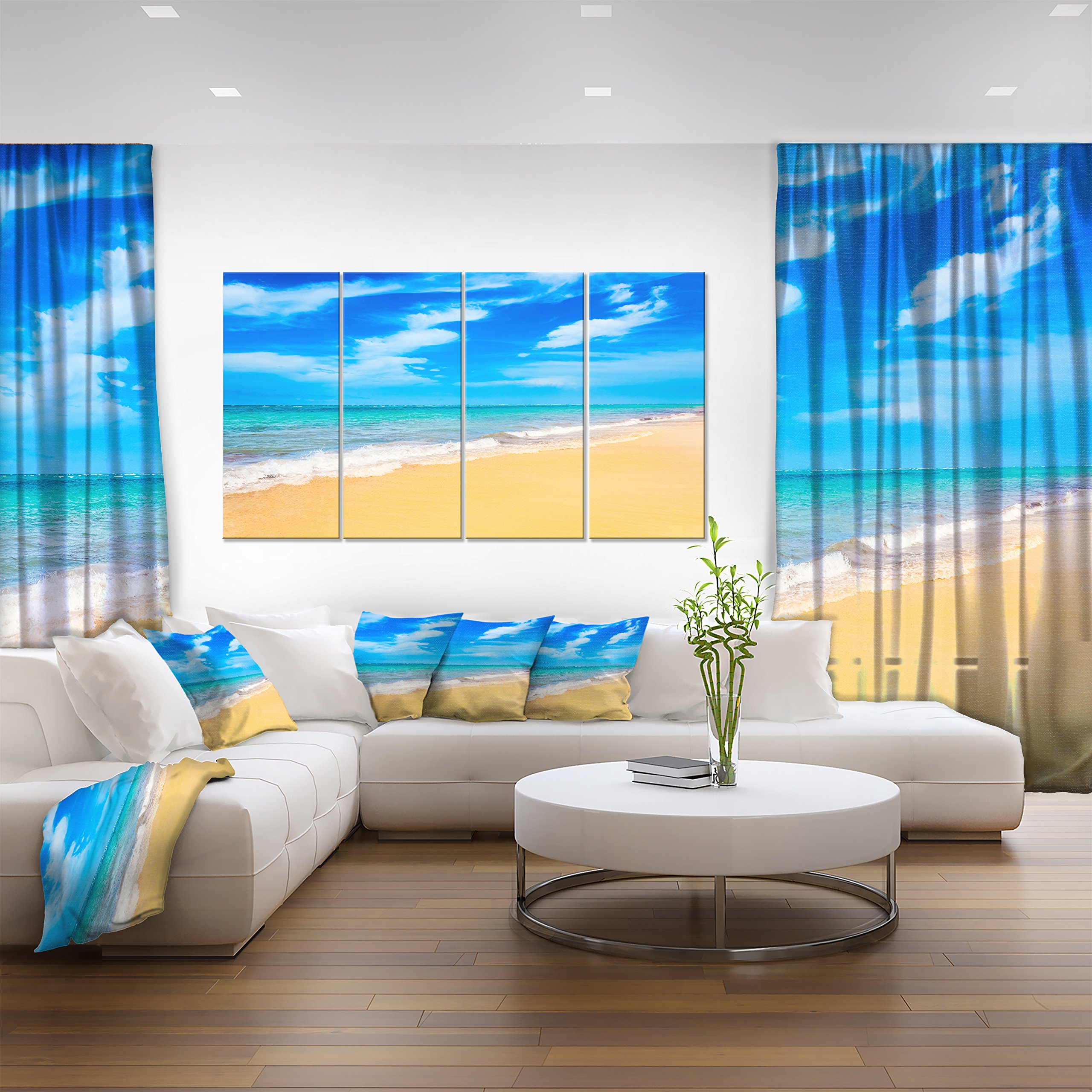 Amazon.co.jp: DesignArt pt10754 – 271ブルーSandy Tropical Sea