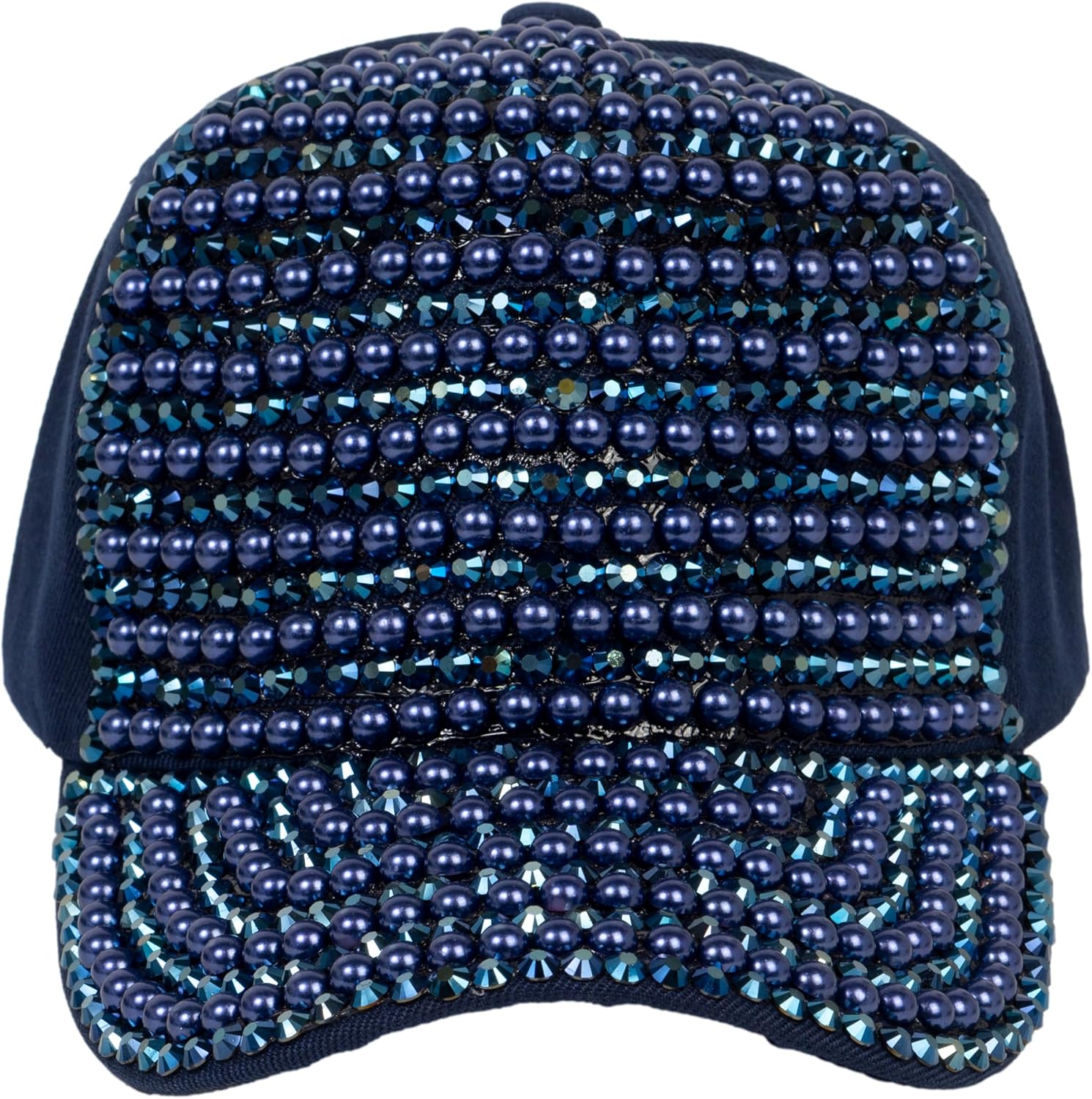 TOP HEADWEAR Pearl Rhinestone Bling Baseball Cap