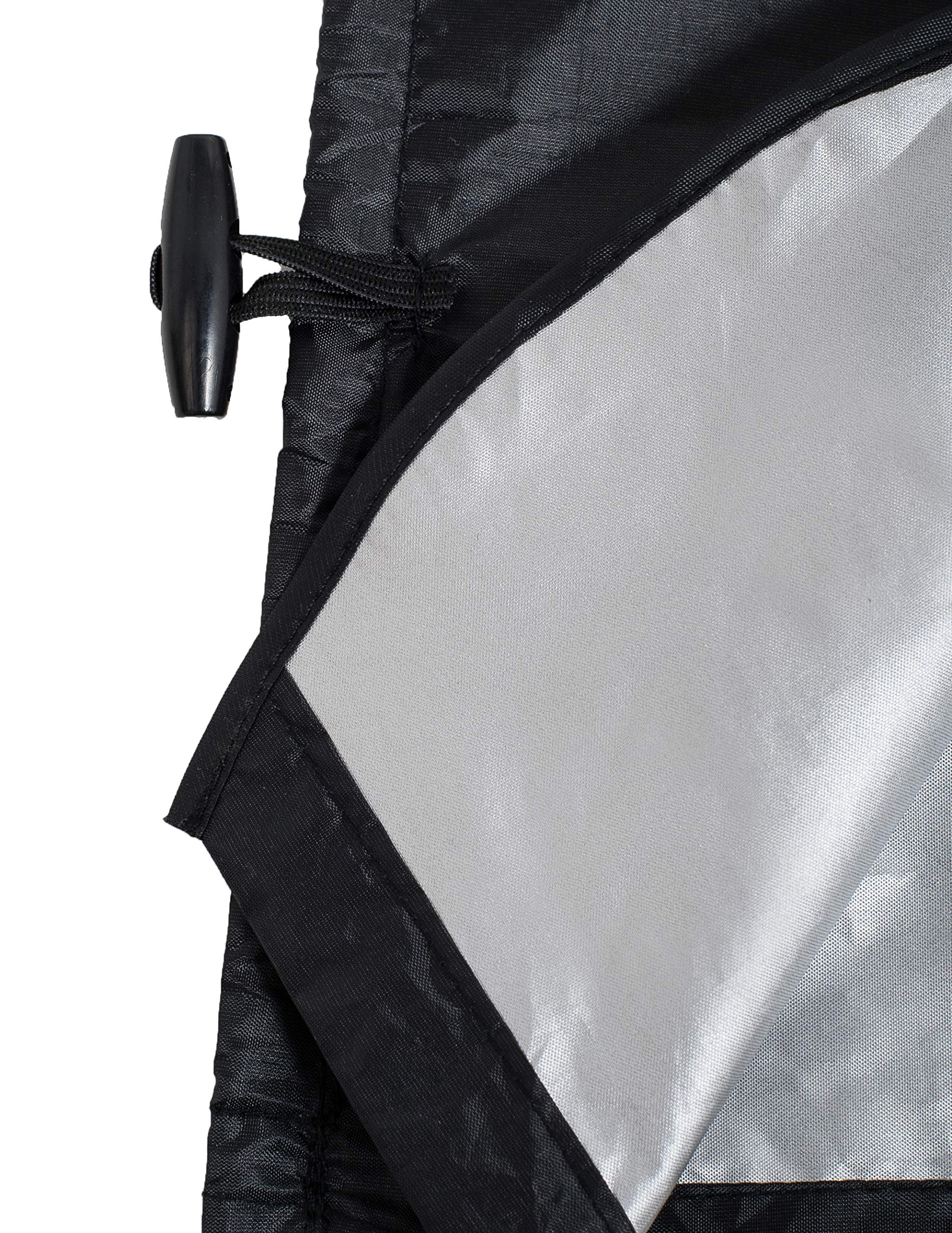 Altabebe AL7012-02 Universal Baby Sunshade with Side Protection for Pram and Stroller with Anti-UV 50+, Black - Image 4