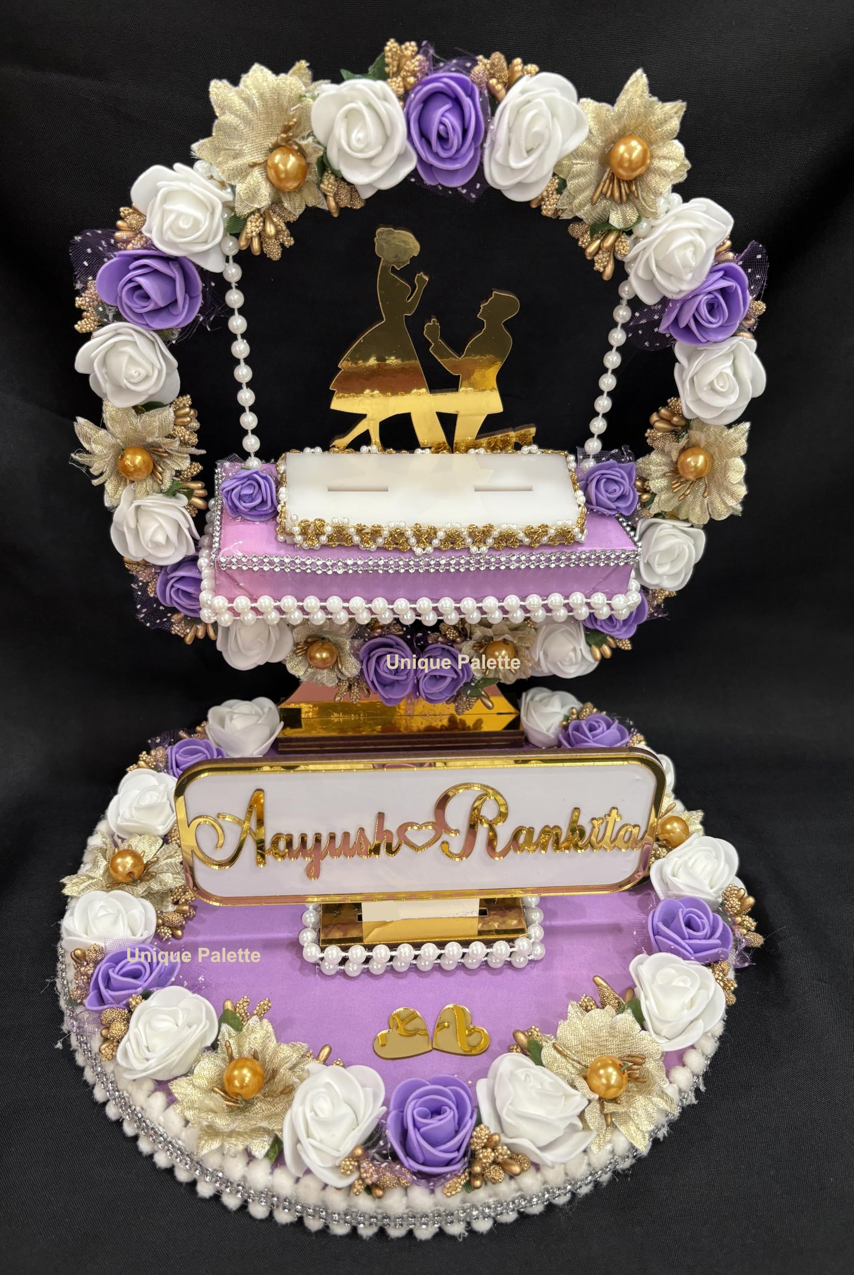 Custom Wedding Ring Platter - Personalized Decor -3