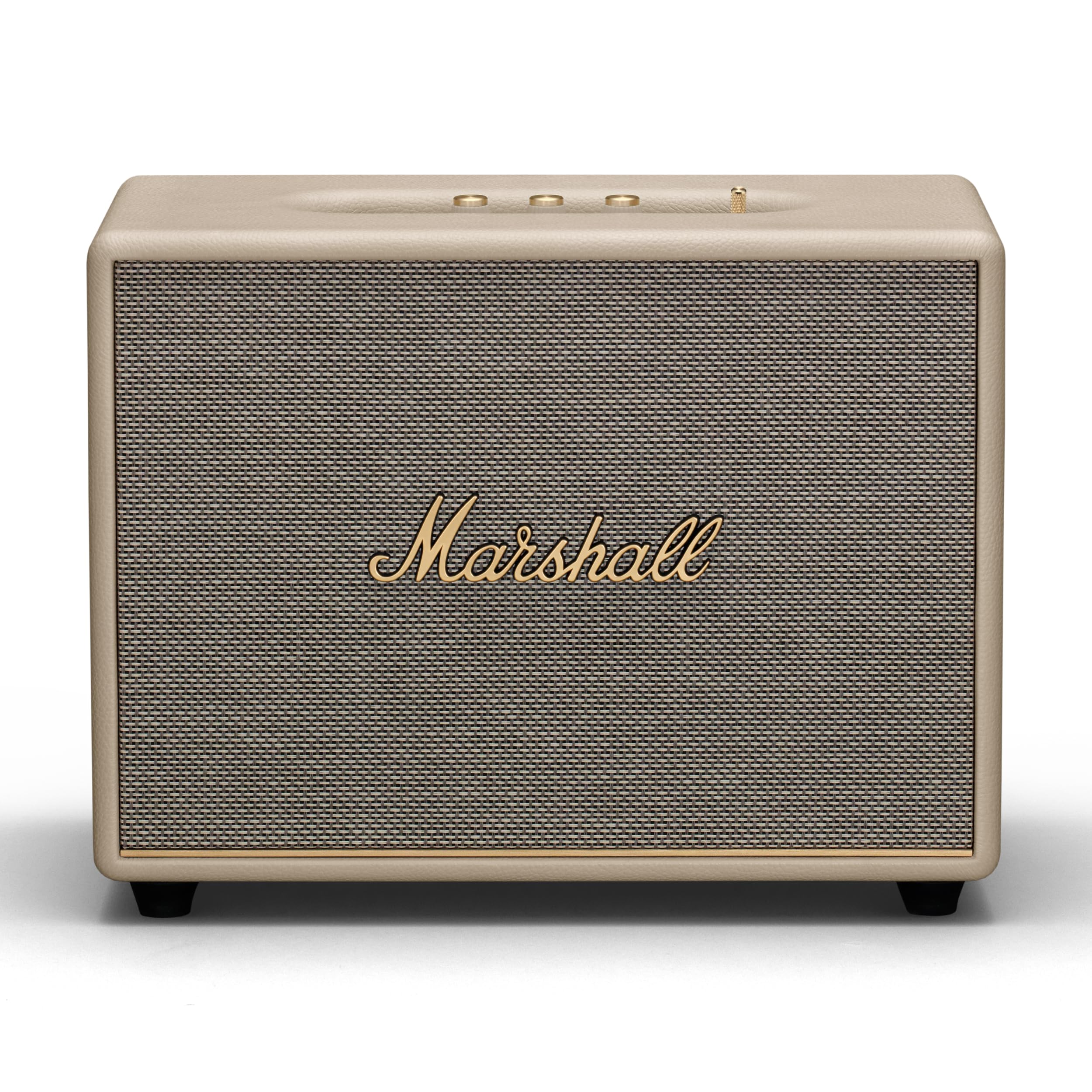 Enceinte Bluetooth Marshall Woburn III - Son Immersif en Crème