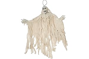 35" Hanging Halloween Mummy for Spooky Seasonal Ambiance