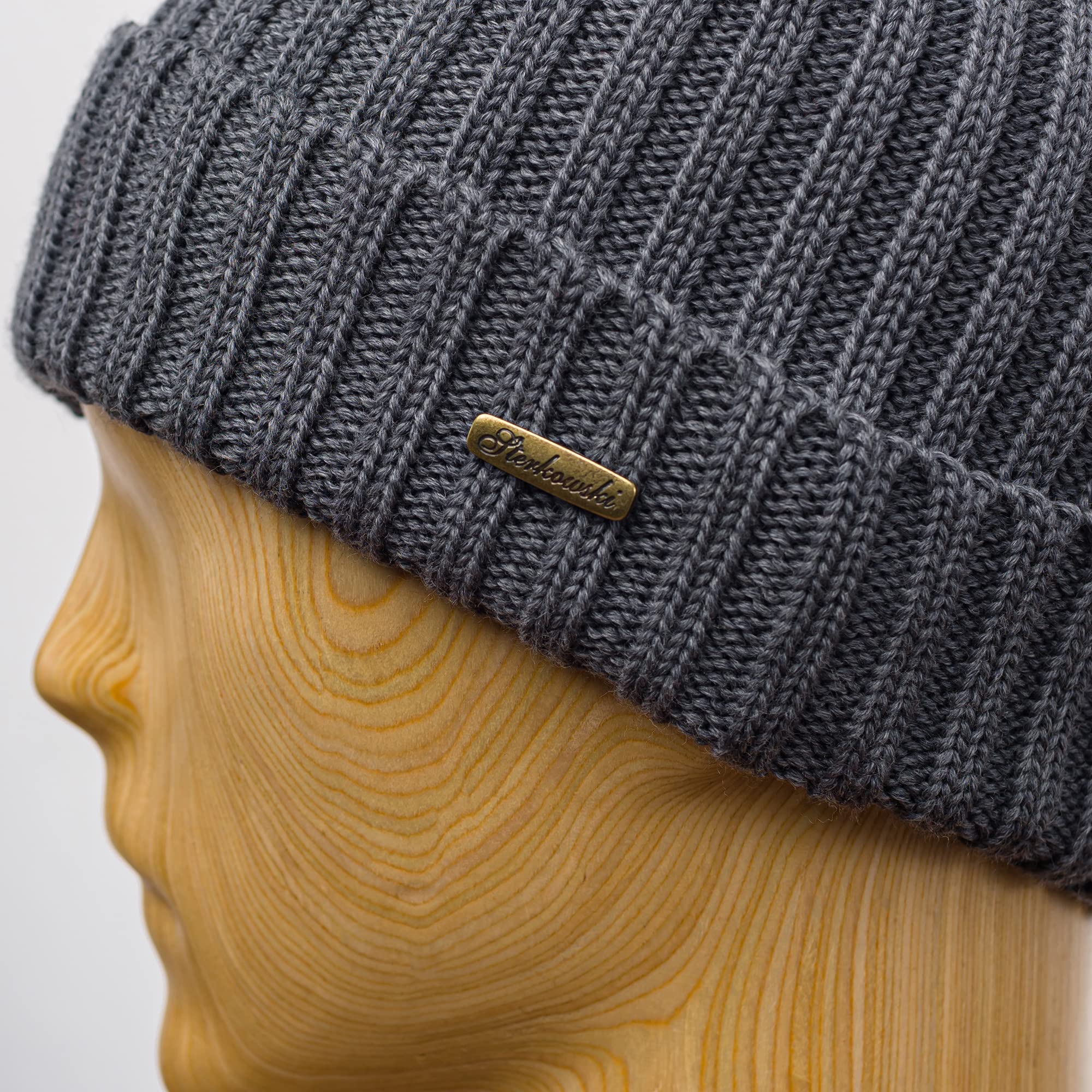 Sterkowski Norfolk Strickmütze | 100% Merinowolle Wintermütze für Herren und Damen | Warme Extra Fine Merino Beanie