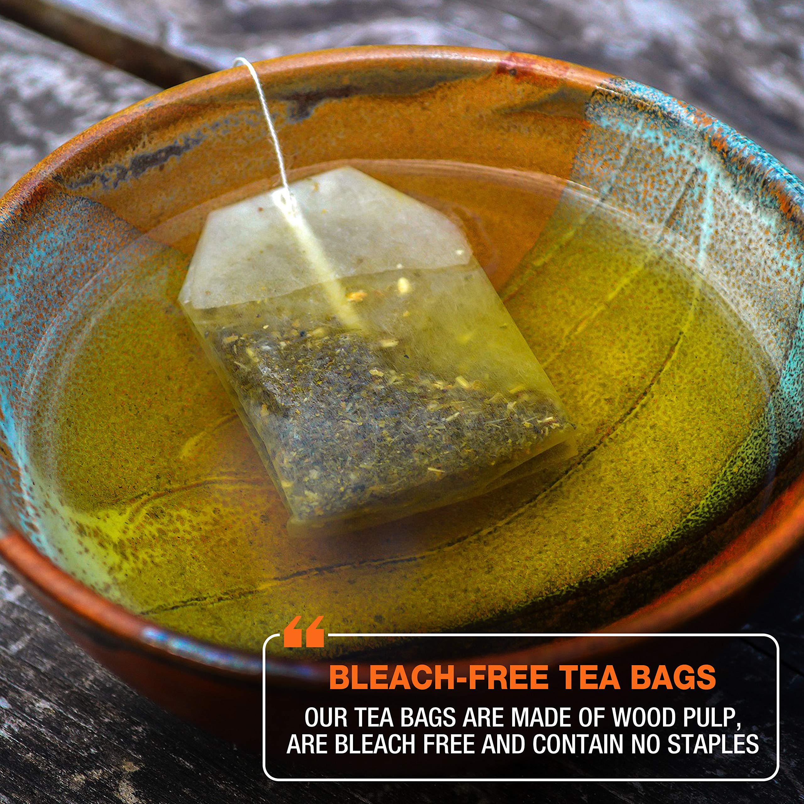 Tipson Organic Matcha Green Tea - Turmeric and Natural Passionfruit Flavor - 25 Foil Enveloped Double Chambered Bags — view 4