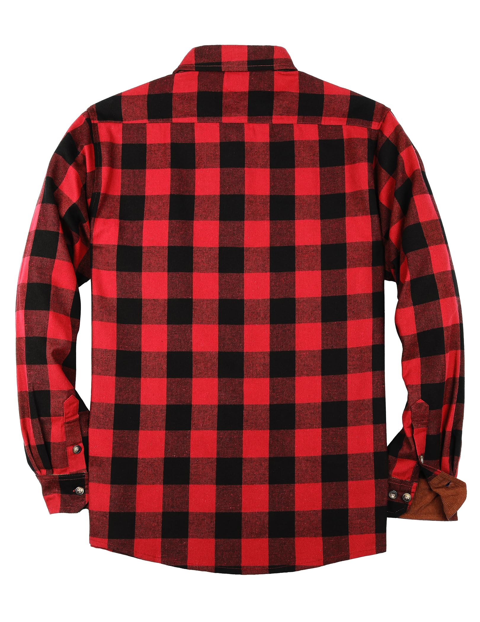 TARAINYA Camicia Flanella Uomo Quadri Cotone Manica Lunga Regular Fit