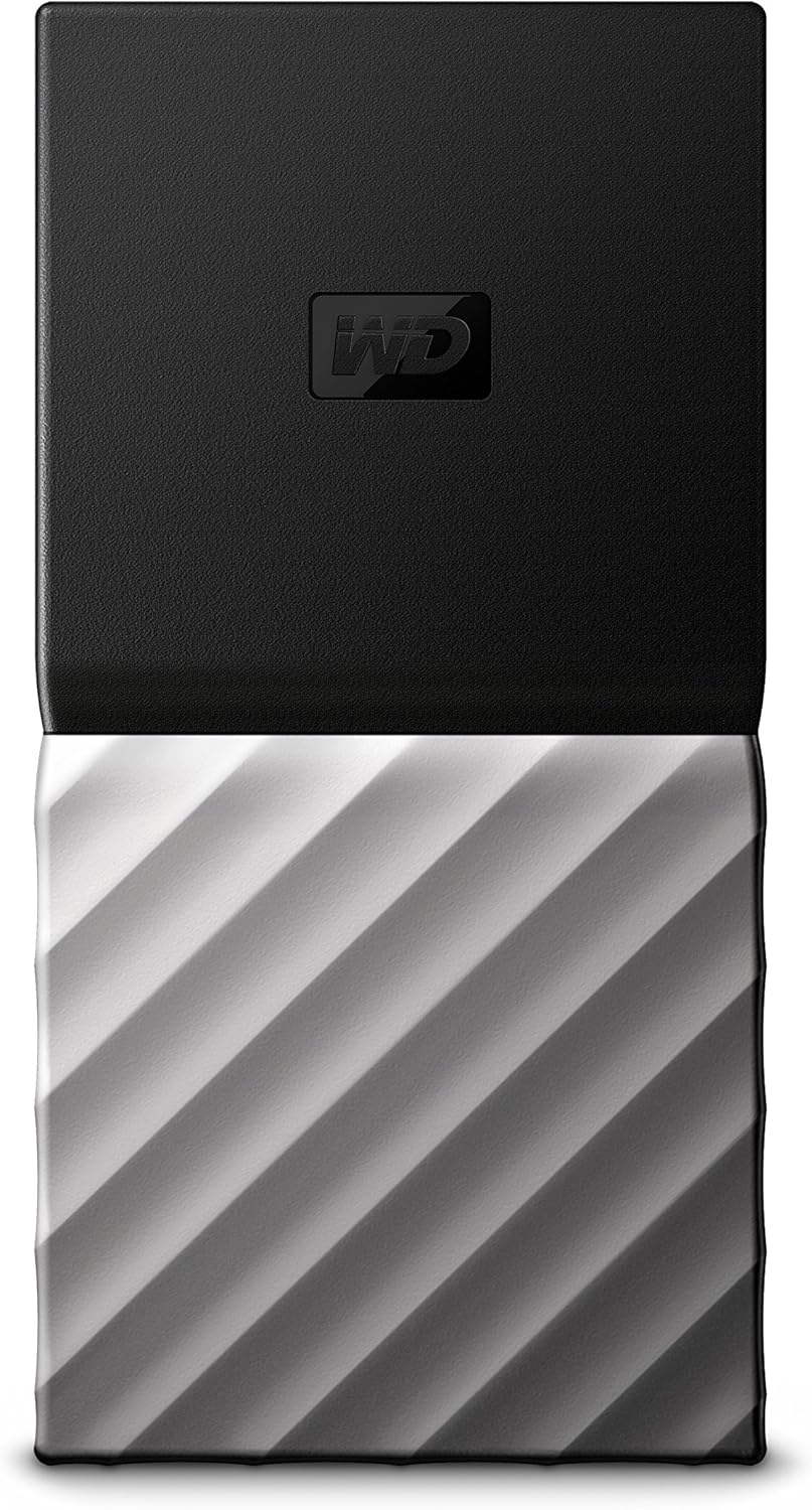 WD 256GB My Passport SSD Portable Storage - USB 3.1 - Black-Gray - WDBK3E2560PSL-WESN