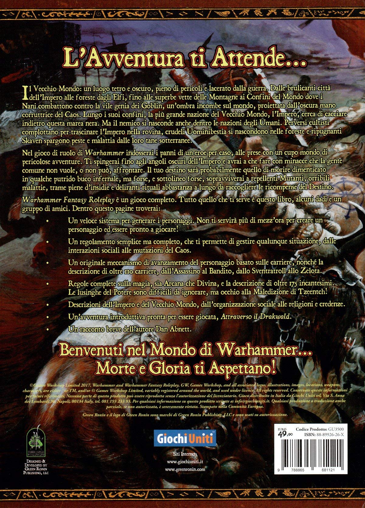Giochi Uniti - Warhammer: Fantasy Roleplay