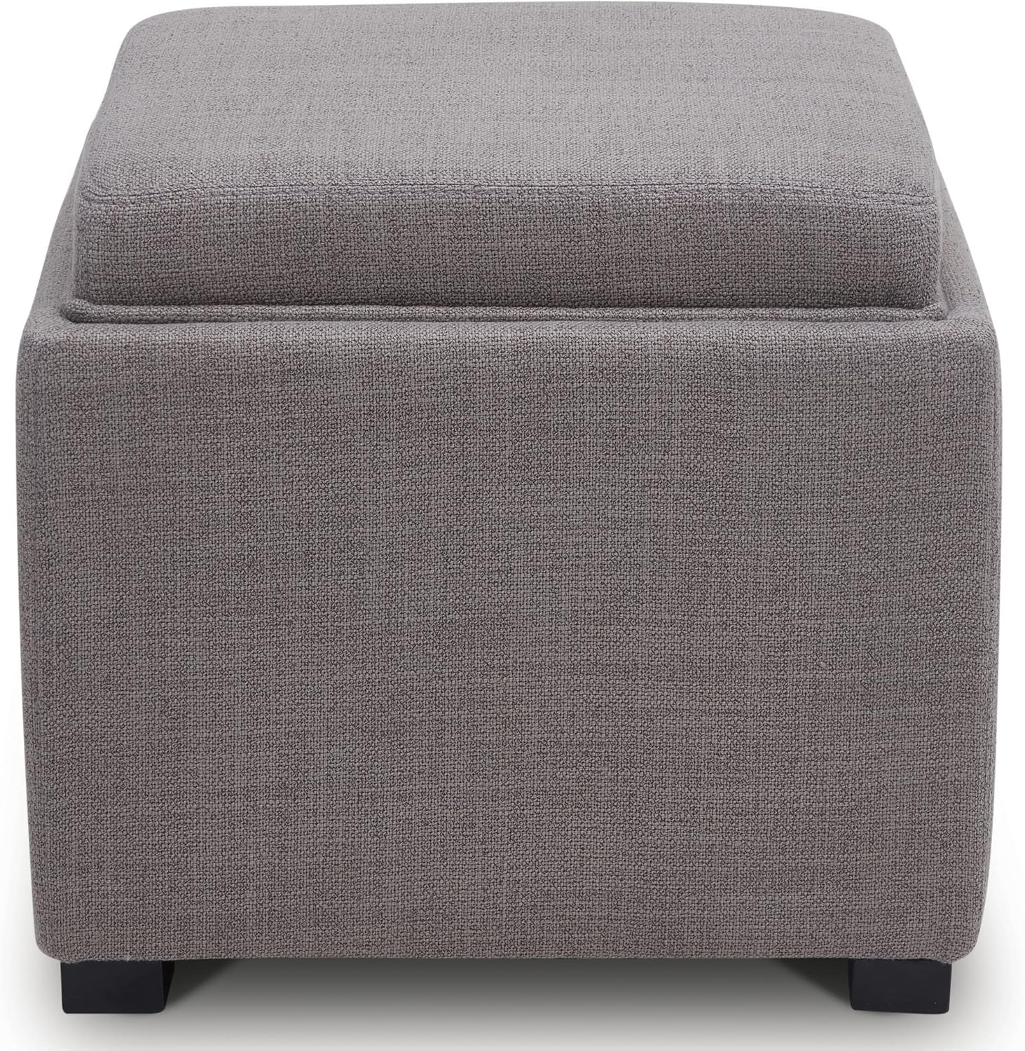 CHITA Storage Ottoman Cube with Tray,Footrest Stool Seat Serve as Side Table, Effie Flint-Performance faric : Home & Kitchen