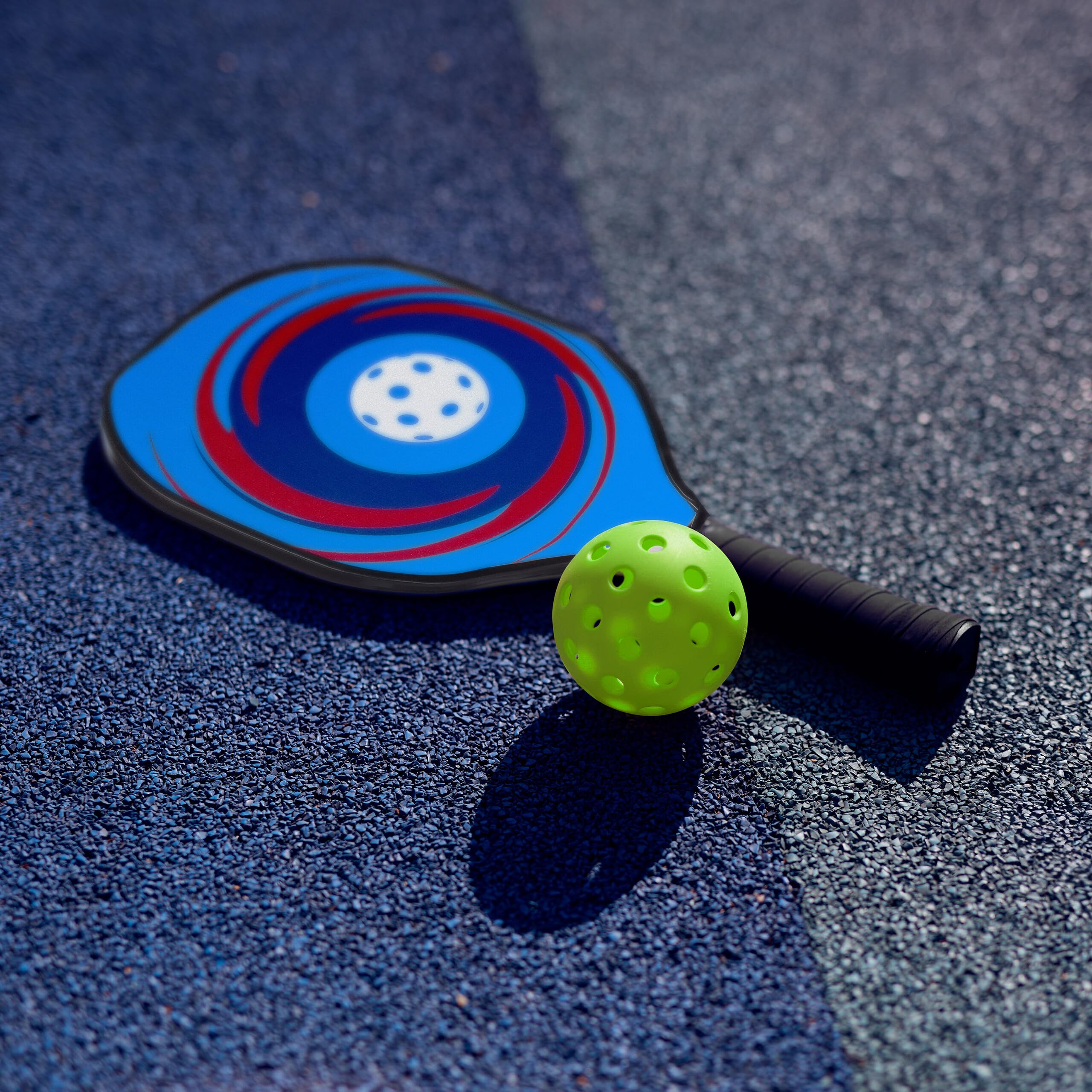 Relaxdays Kit de Pickleball, 4 Palas y 8 Pelotas, Juego de Raquetas Adultos, con Bolsa de Transporte, Madera, Multicolor