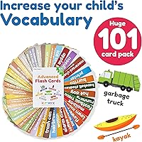 Vista 6 de Tarjetas flash avanzadas para niños pequeños de 3 a 5 años - 101 tarjetas flash - tarjetas flash preescolares - tarjeta flash de jardín de infantes