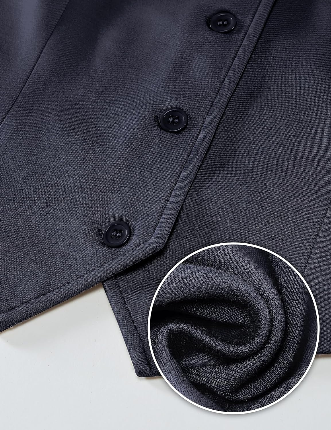 luvamia Vest Tops for Women Trendy Fashion Casual Summer Cropped Dressy Suit Vest Button Up Sleeveless Waistcoat Vests - Image 4