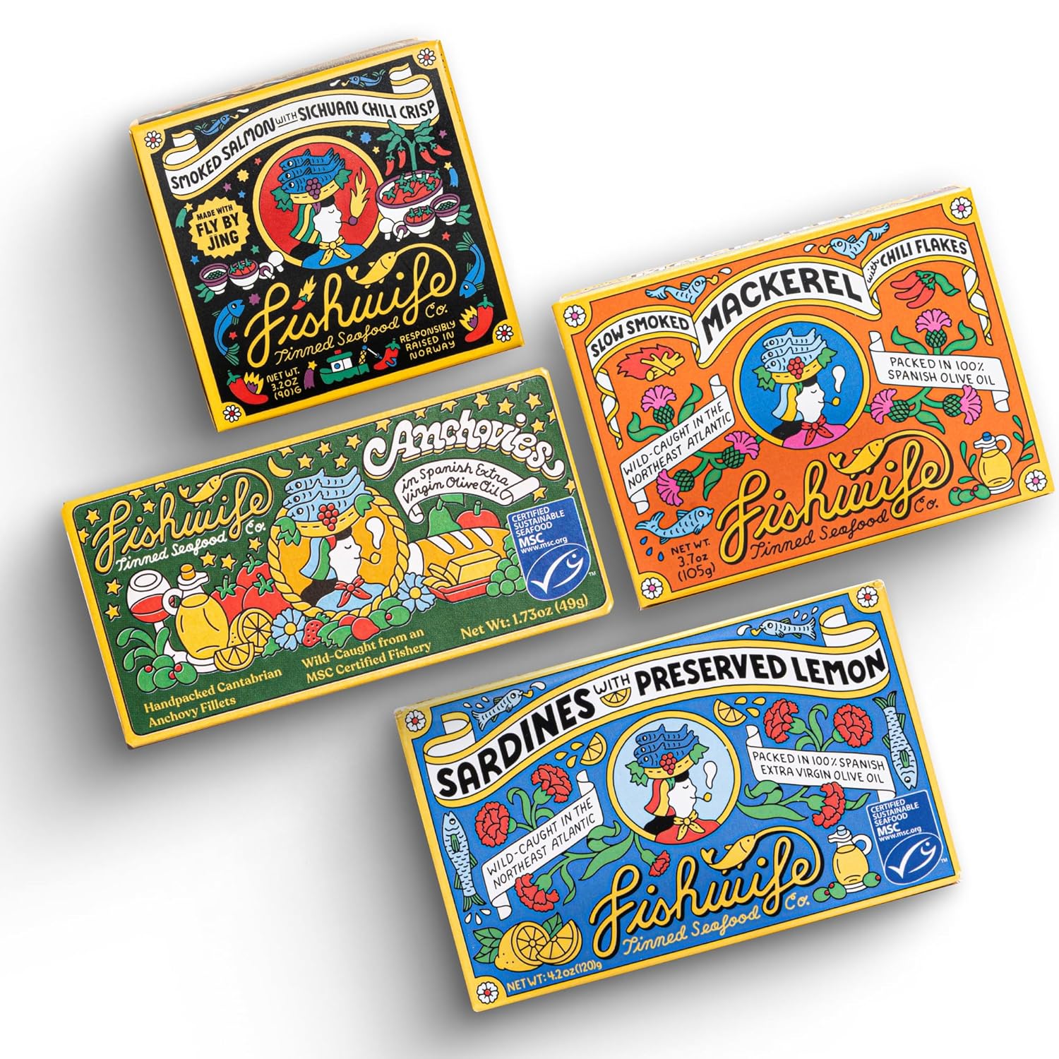 Fishwife Tinned Fish Forever 4-Pack