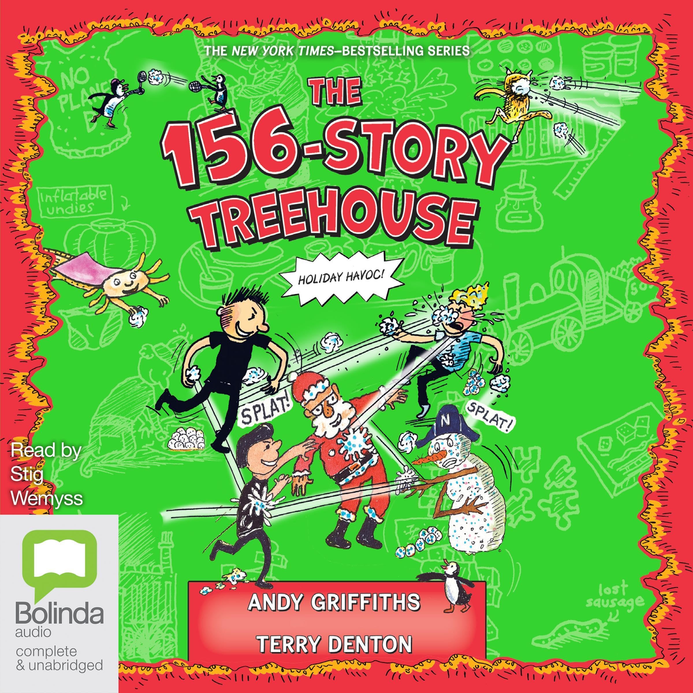Cover art for The 156-Storey Treehouse: Festive Frolics and Sneaky Snowmen!