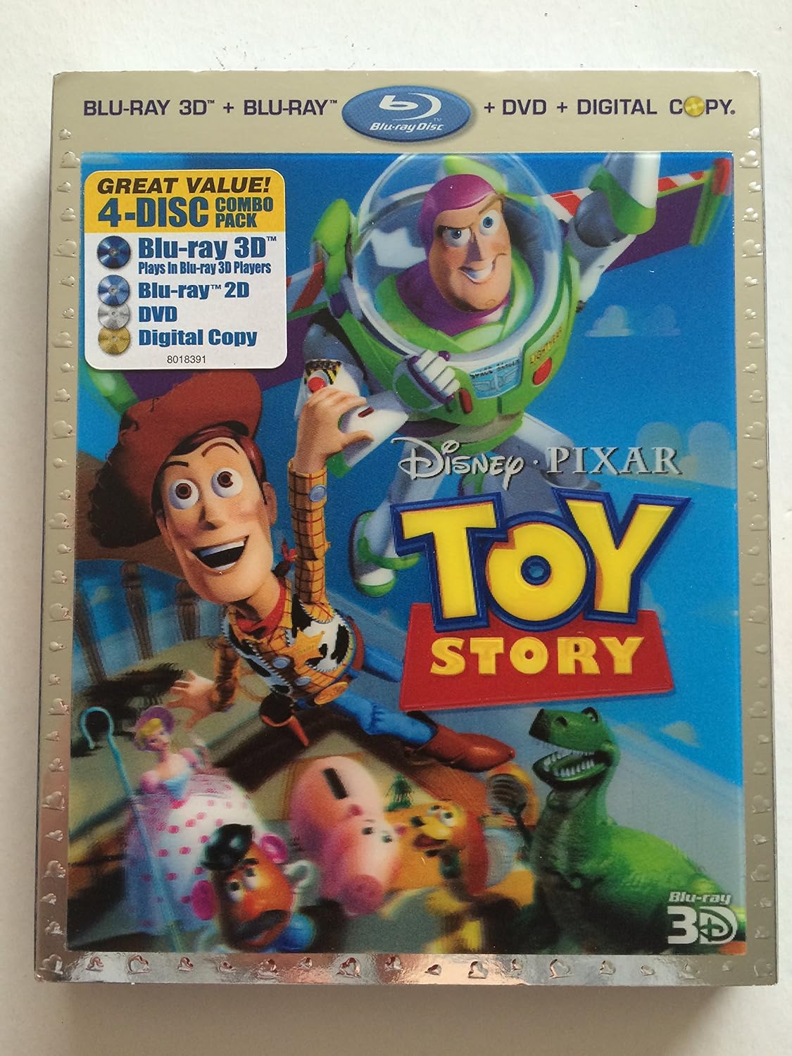 Toy Story [Bluray 3D + Bluray + DVD + Digital Copy] (Bilingual