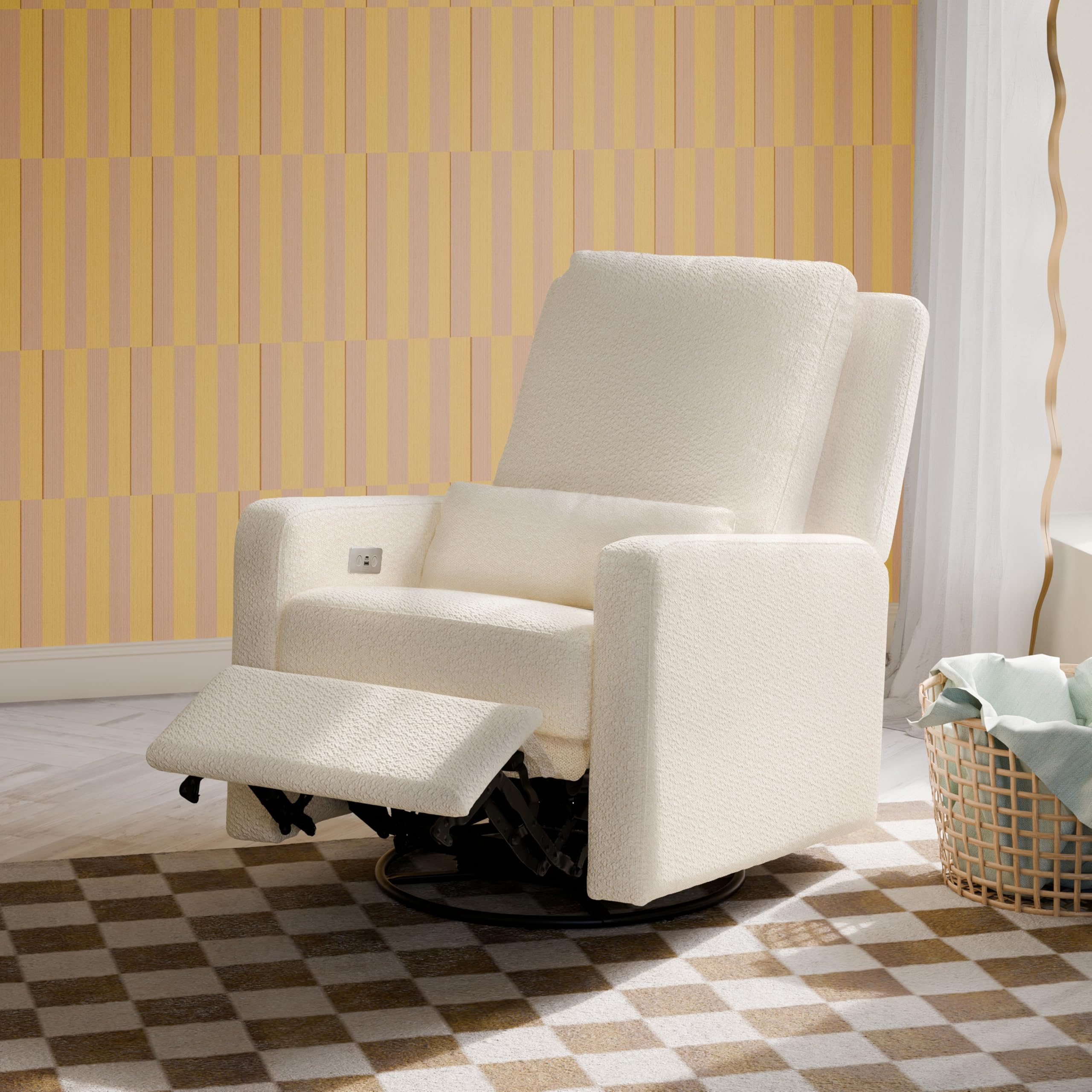 Babyletto Sigi Power Recliner, Performance Ivory Boucle