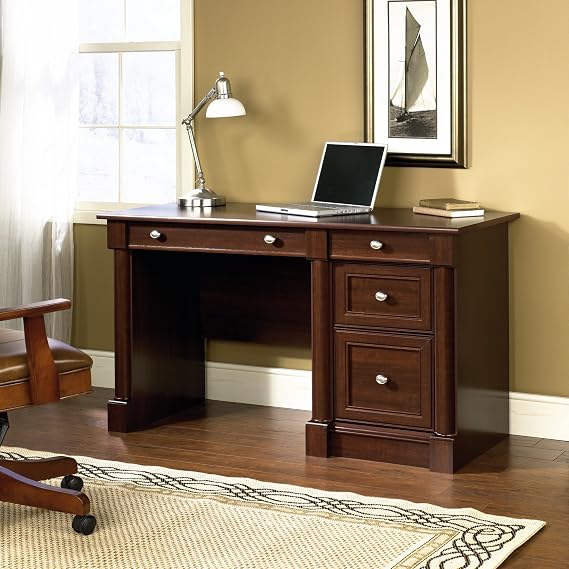 Palladia Collection Computer Desk (Select Cherry) (30.039''H x 53.15''W x 23.465''D)