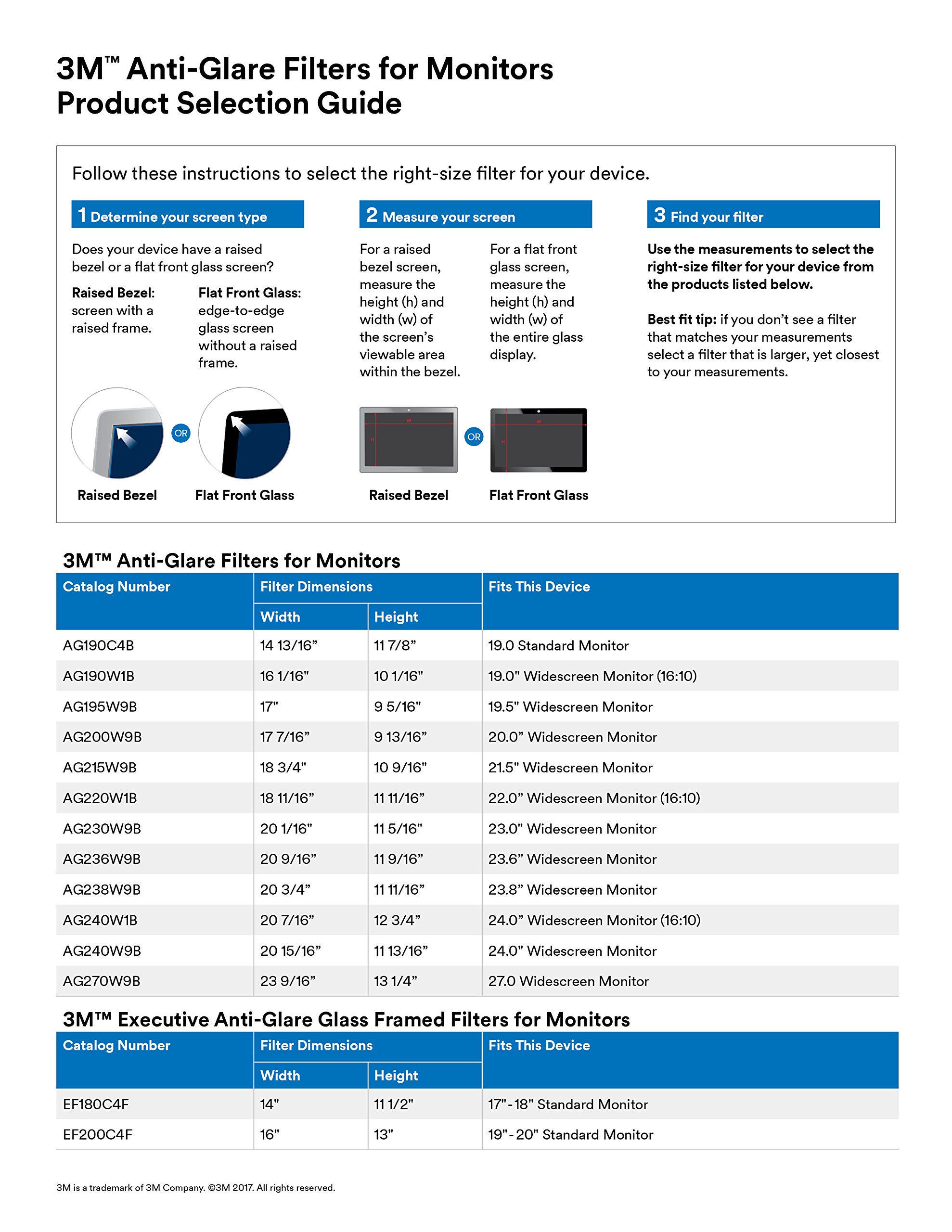 3M Executive Anti-Glare Filter for 19